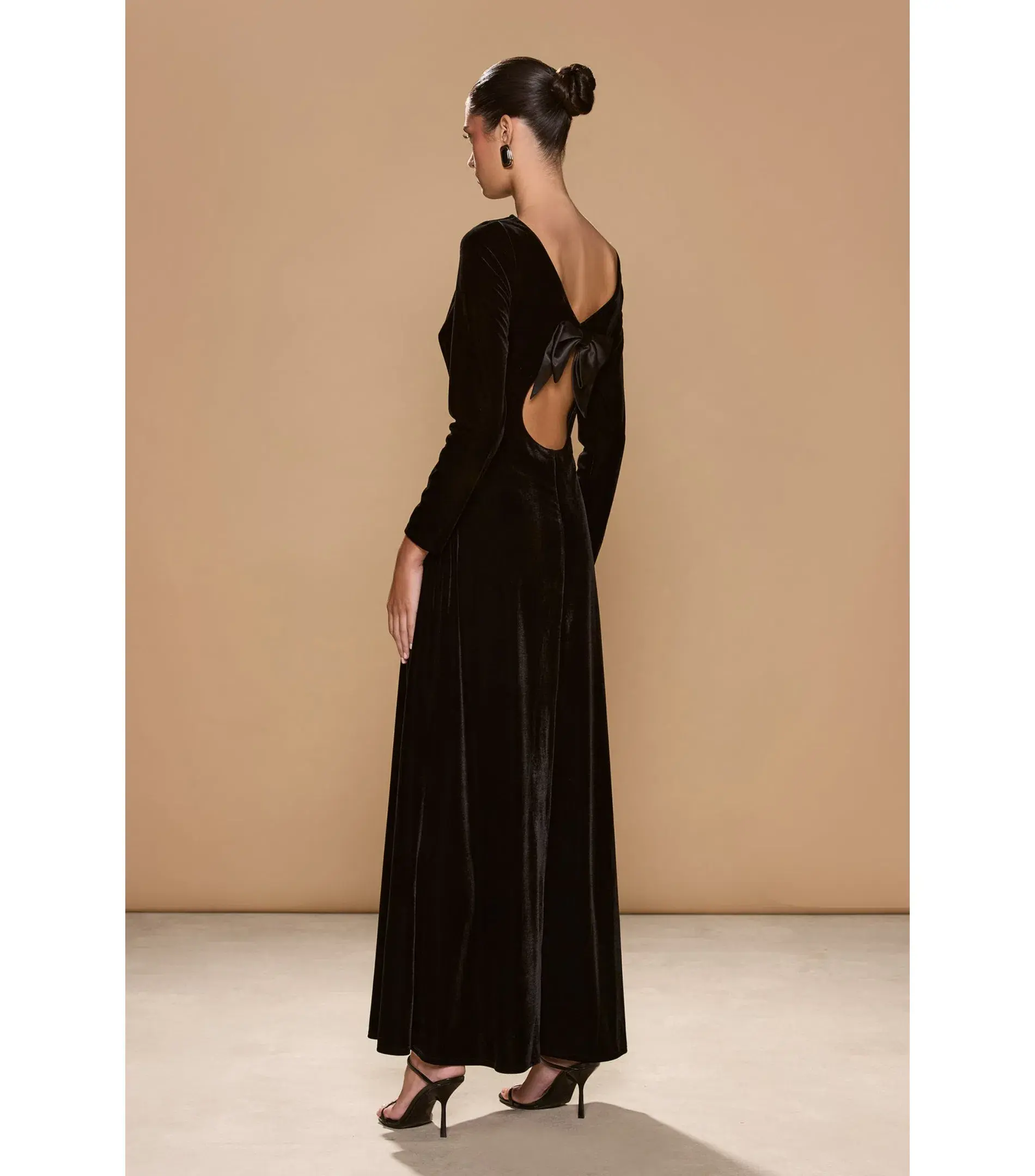 Sonya Moda Fiore Maxi Dress in Black Size AU 14 - Image 3