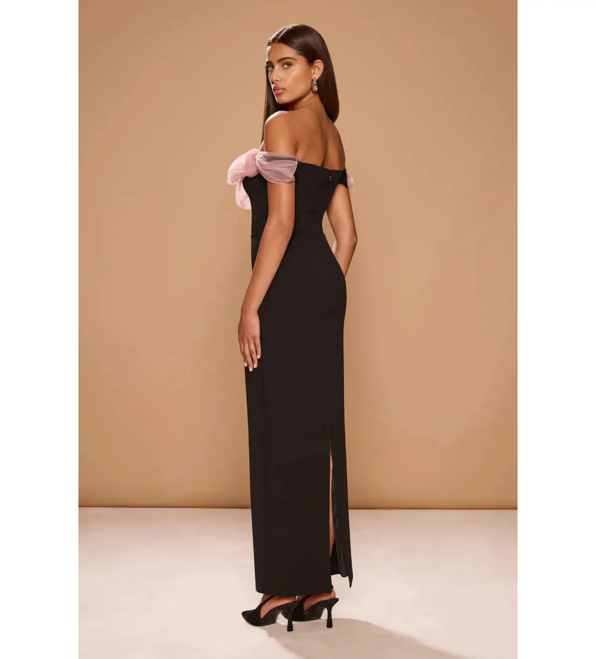 Sonya Moda Caspian Gown in Black De Rose Size S / AU 8 - Image 3