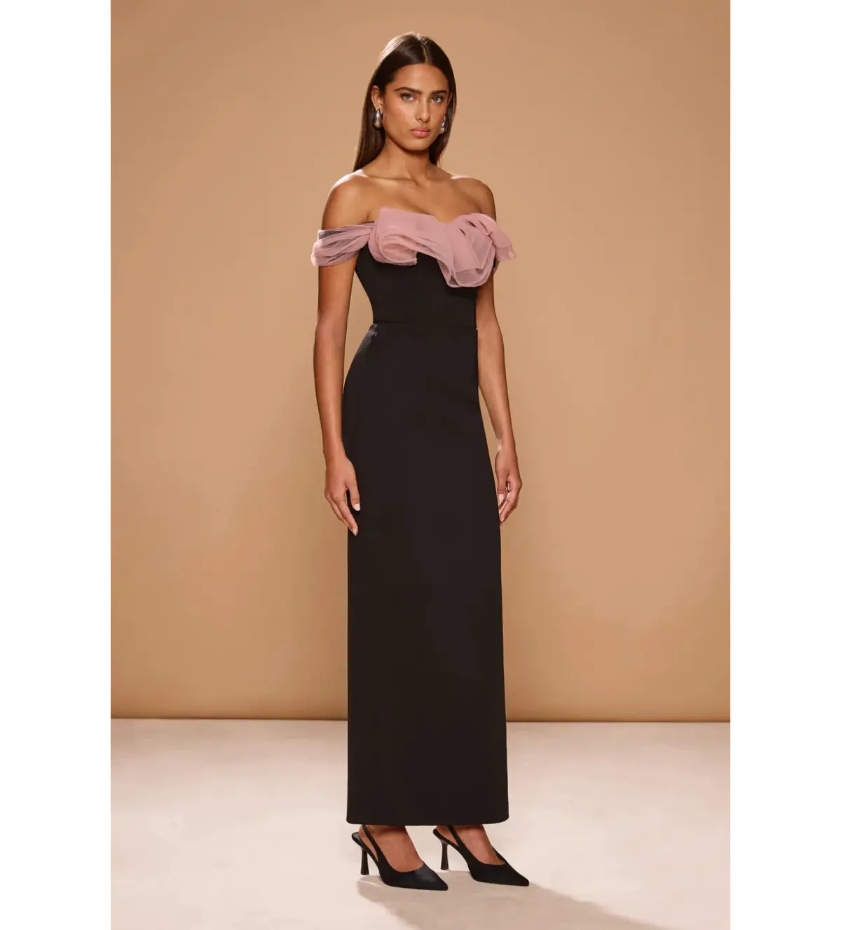 Sonya Moda Caspian Gown in Black De Rose Size S / AU 8 - Image 2