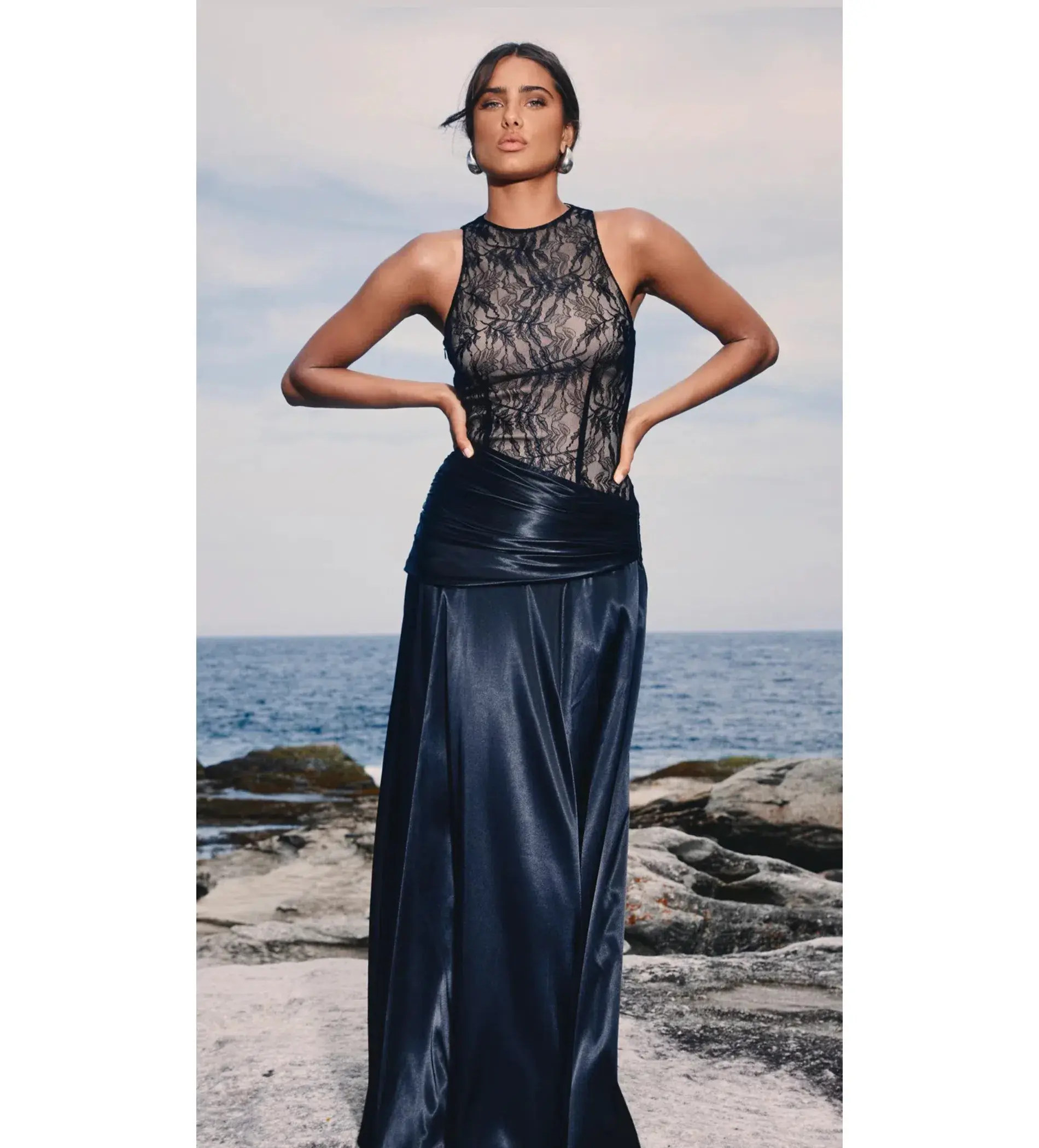 Sonya Moda Dalia Gown Black Size AU 8 - Image 4