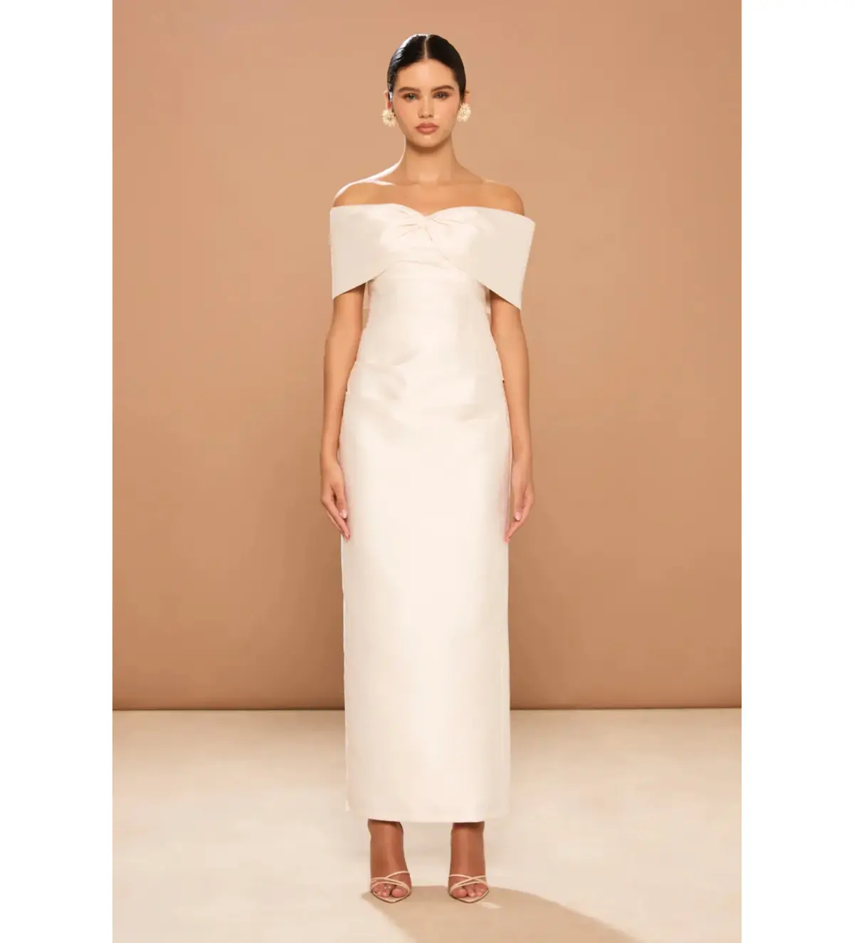 Sonya Moda Aspen Maxi Gown in Pearl Size AU 14 - Image 1