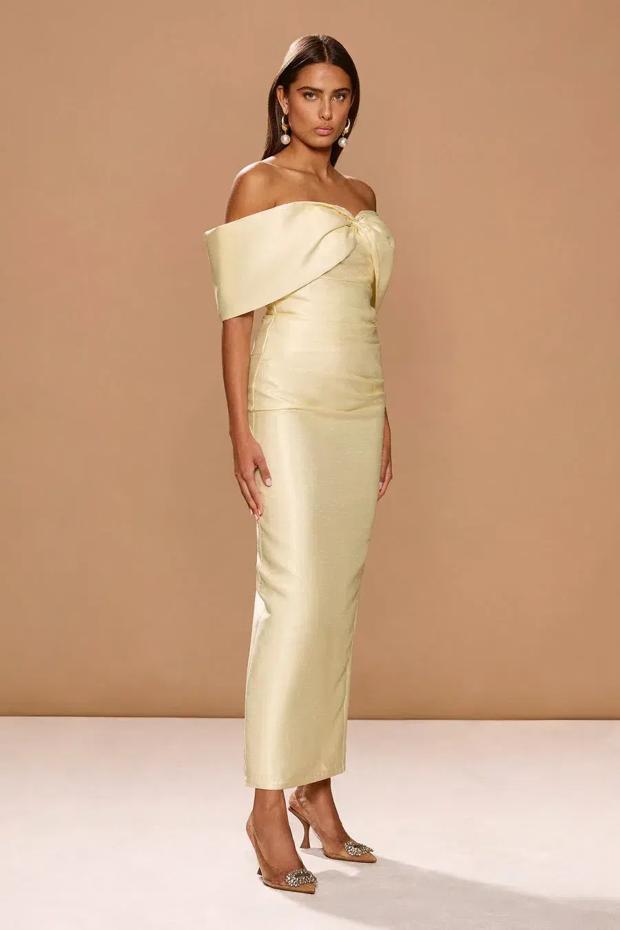 Sonya Moda Aspen Maxi Gown French Vanilla Size 10 - Image 2