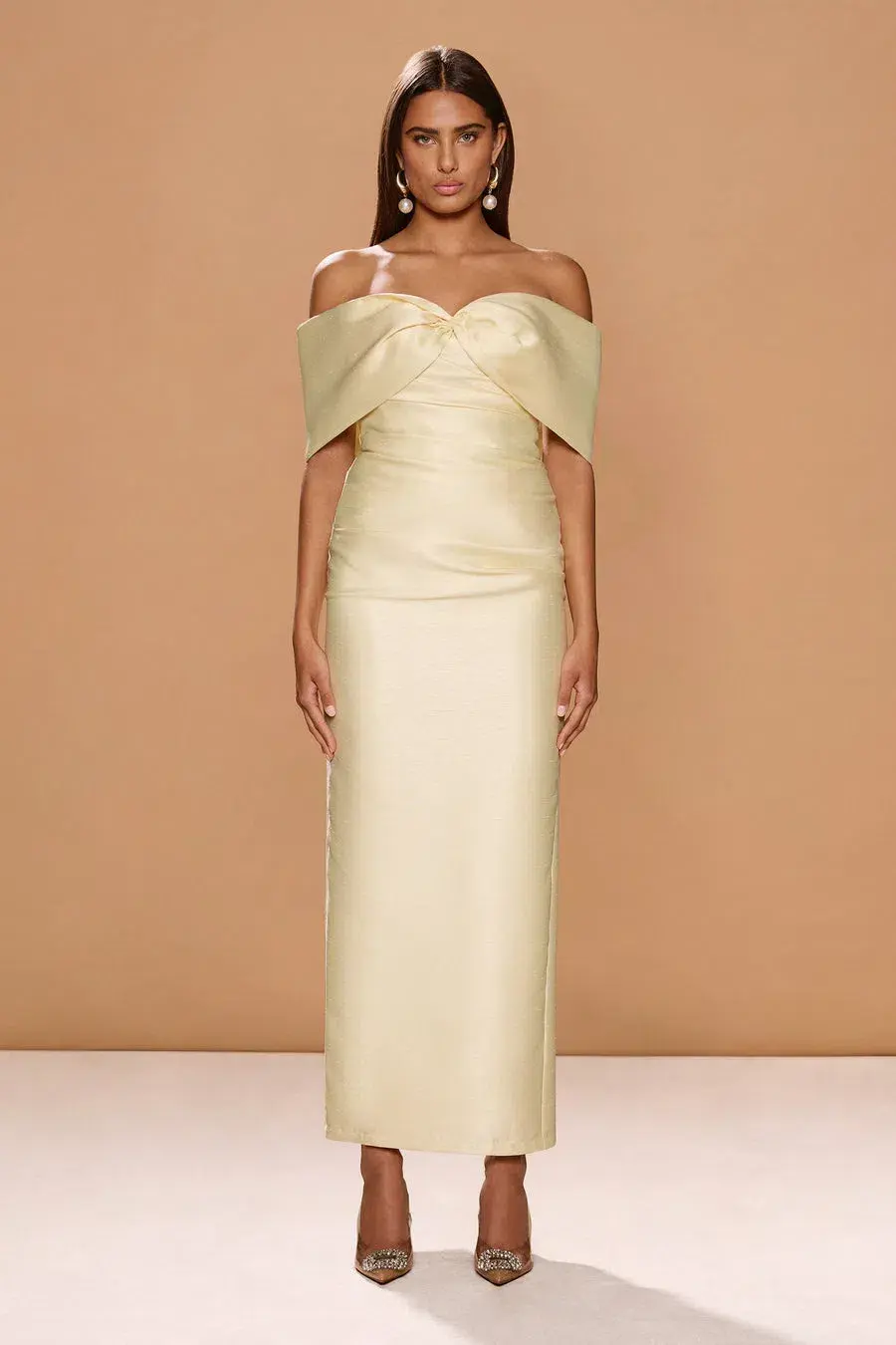 Sonya Moda Aspen Maxi Gown French Vanilla Size 10 - Image 1