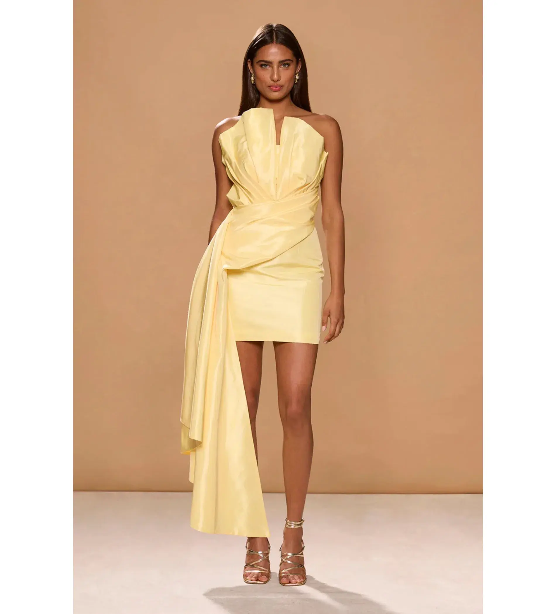 Sonya Moda Jacques Mini Dress Daffodil Size AU 12 - Image 1