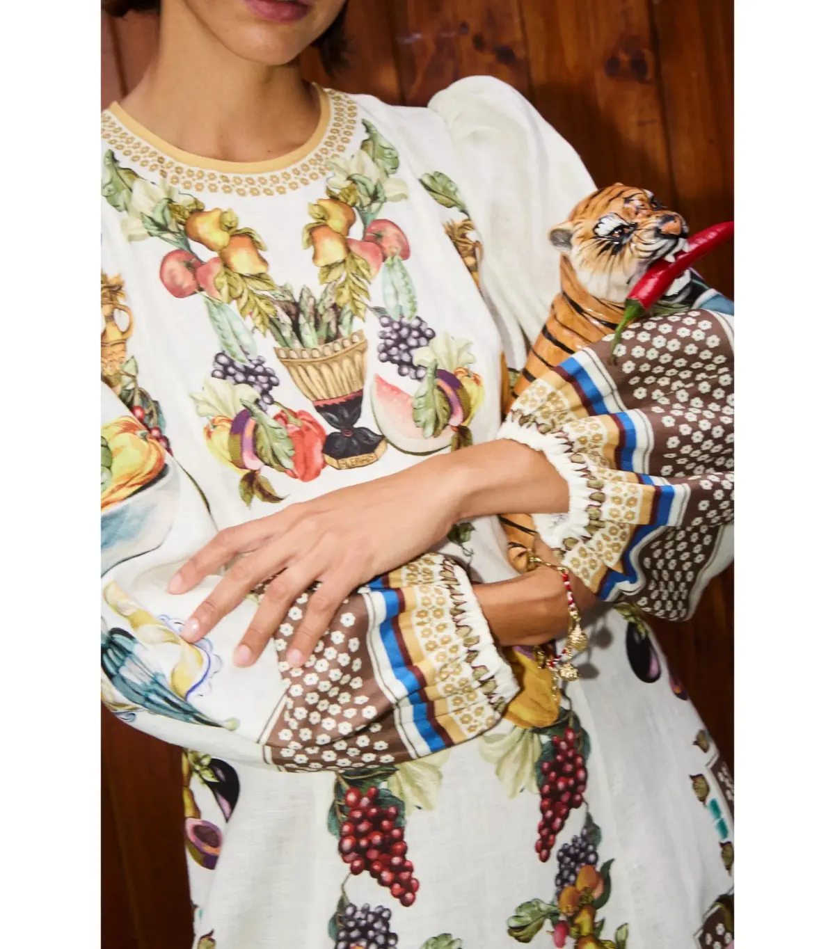 Alemais Mercado Midi Dress Print Size AU 10  - Image 3