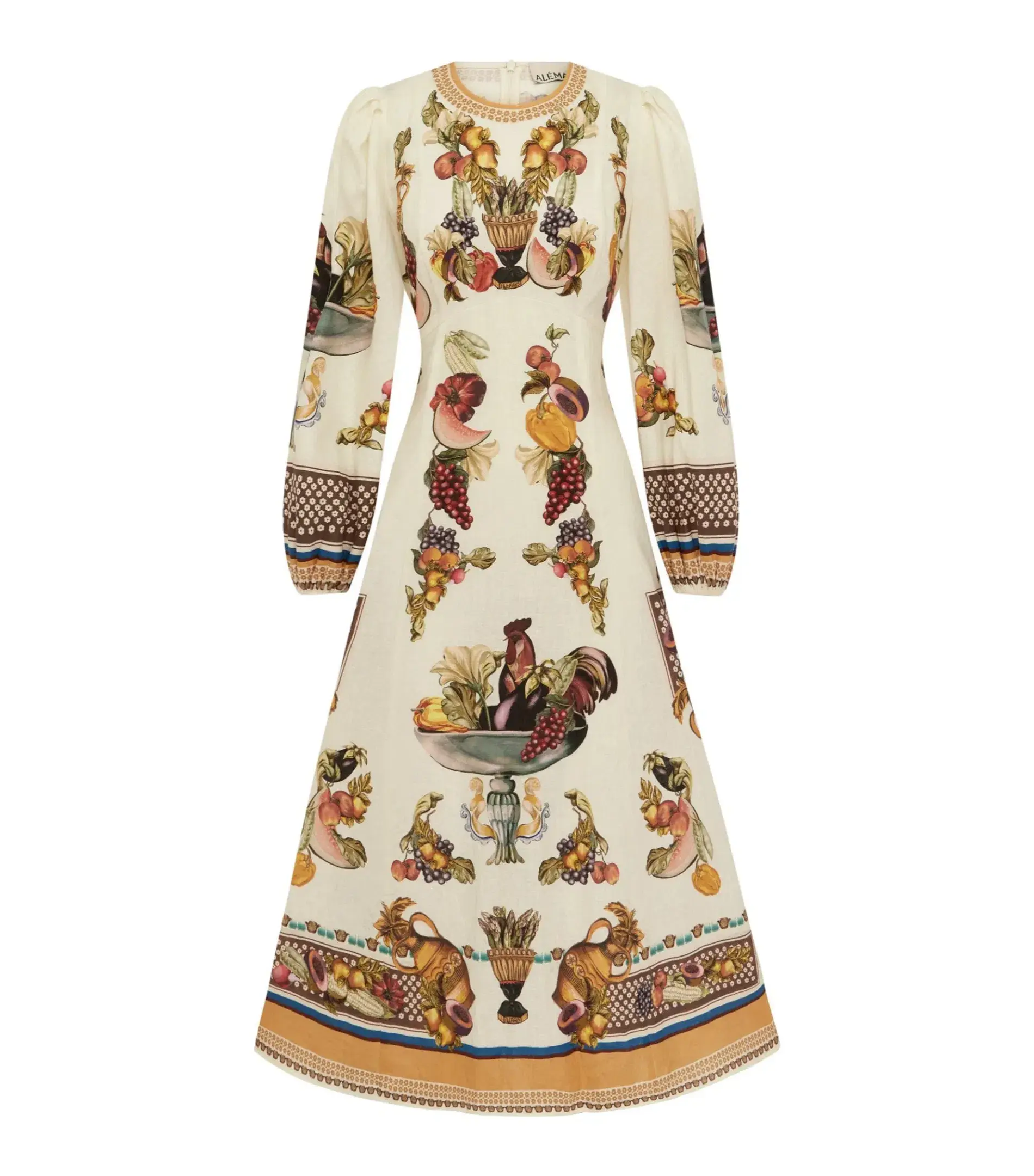 Alemais Mercado Midi Dress Print Size AU 10  - Image 4
