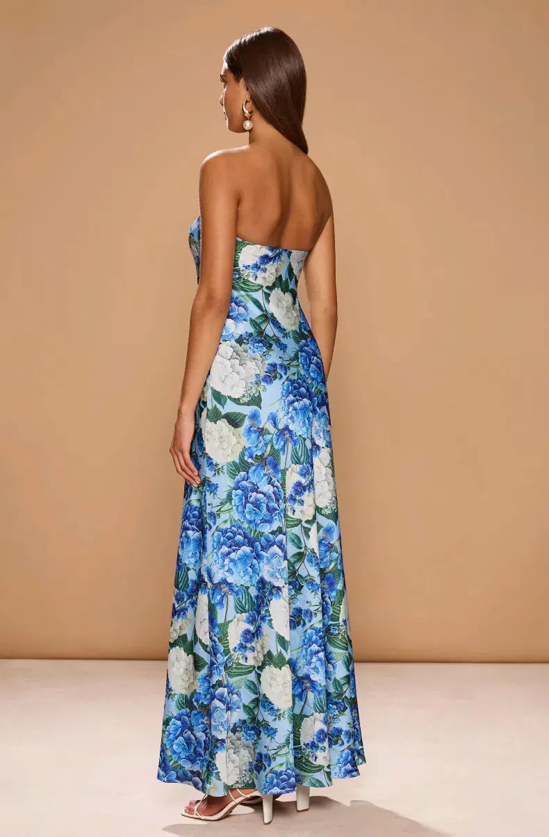 Sonya Moda Ela Midi Dress Blue Floral Size 12  - Image 2