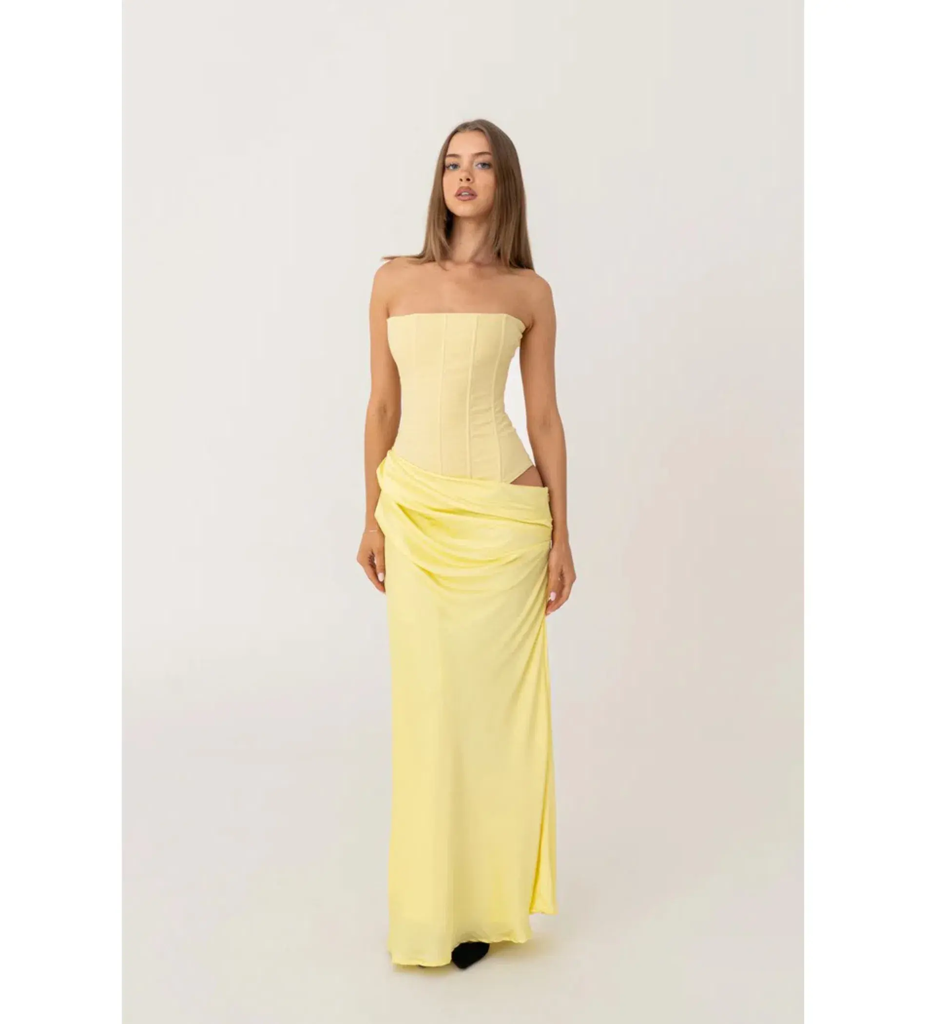 HNTR the label Huxley Gown Lemon Size AU 8 - Image 1