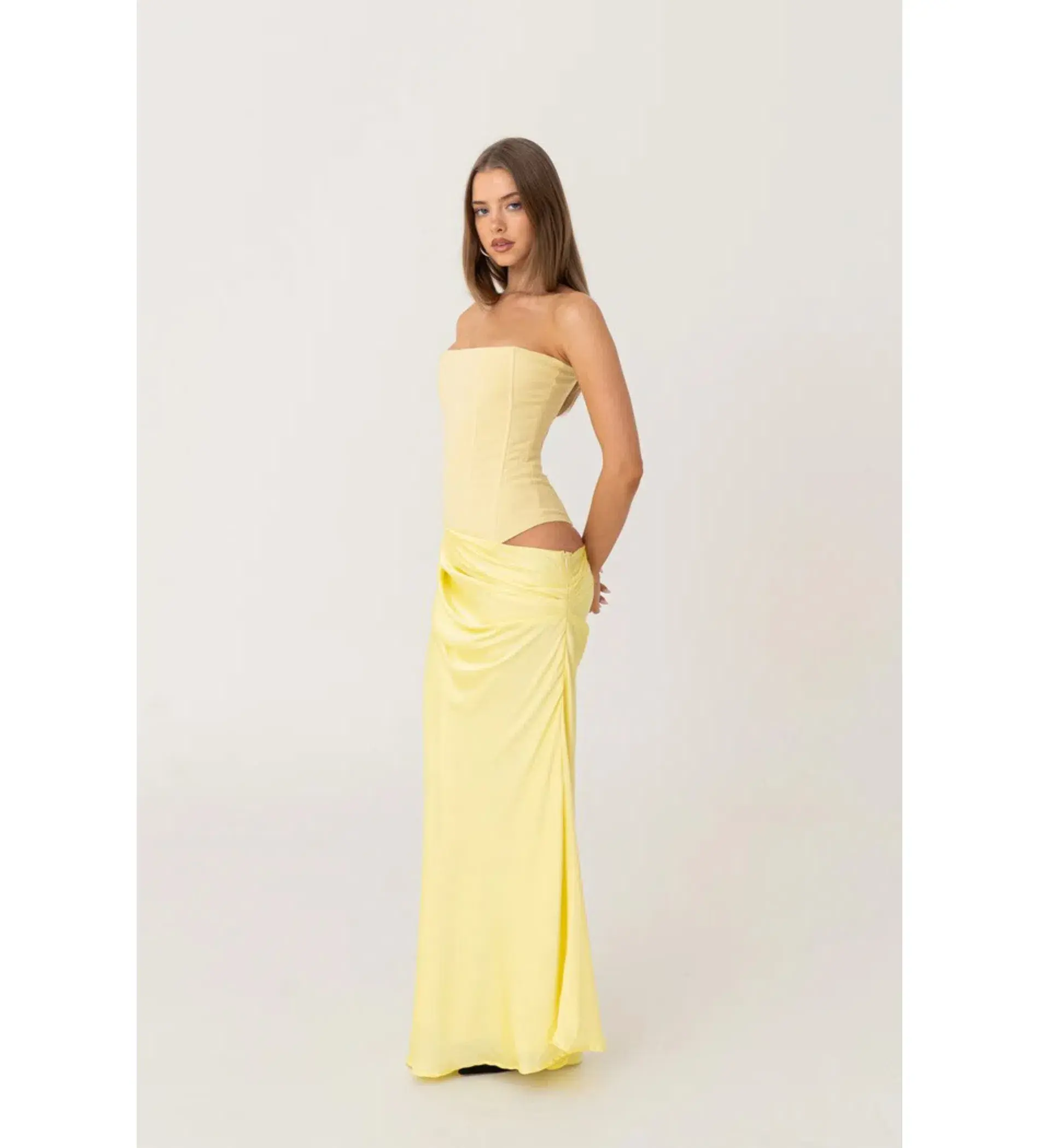 HNTR the label Huxley Gown Lemon Size AU 8 - Image 3