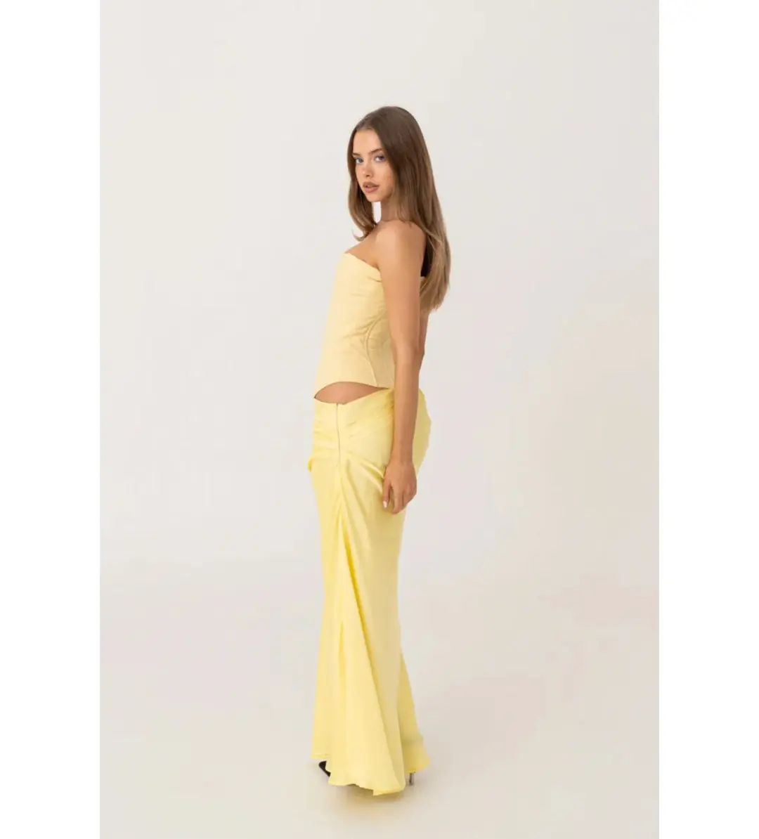 HNTR the label Huxley Gown Lemon Size AU 8 for rent on The Volte - main image