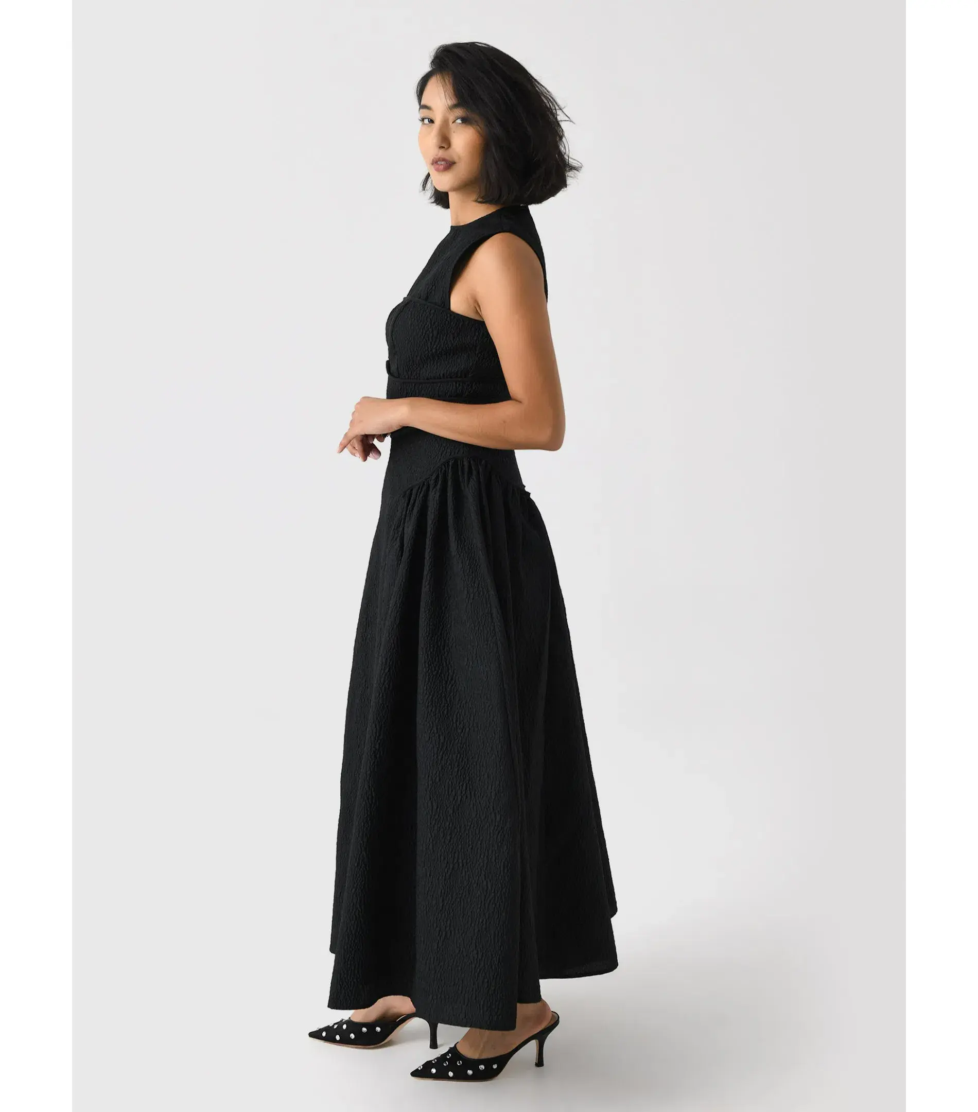 Rachel Gilbert Sophia Midi Dress Black Size AU 10  - Image 2