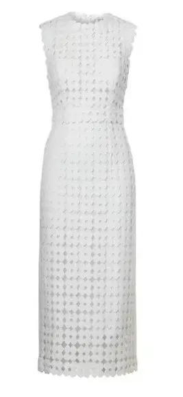 Scanlan Theodore Daisy Lace Midi Dress White Size 8 - Image 3