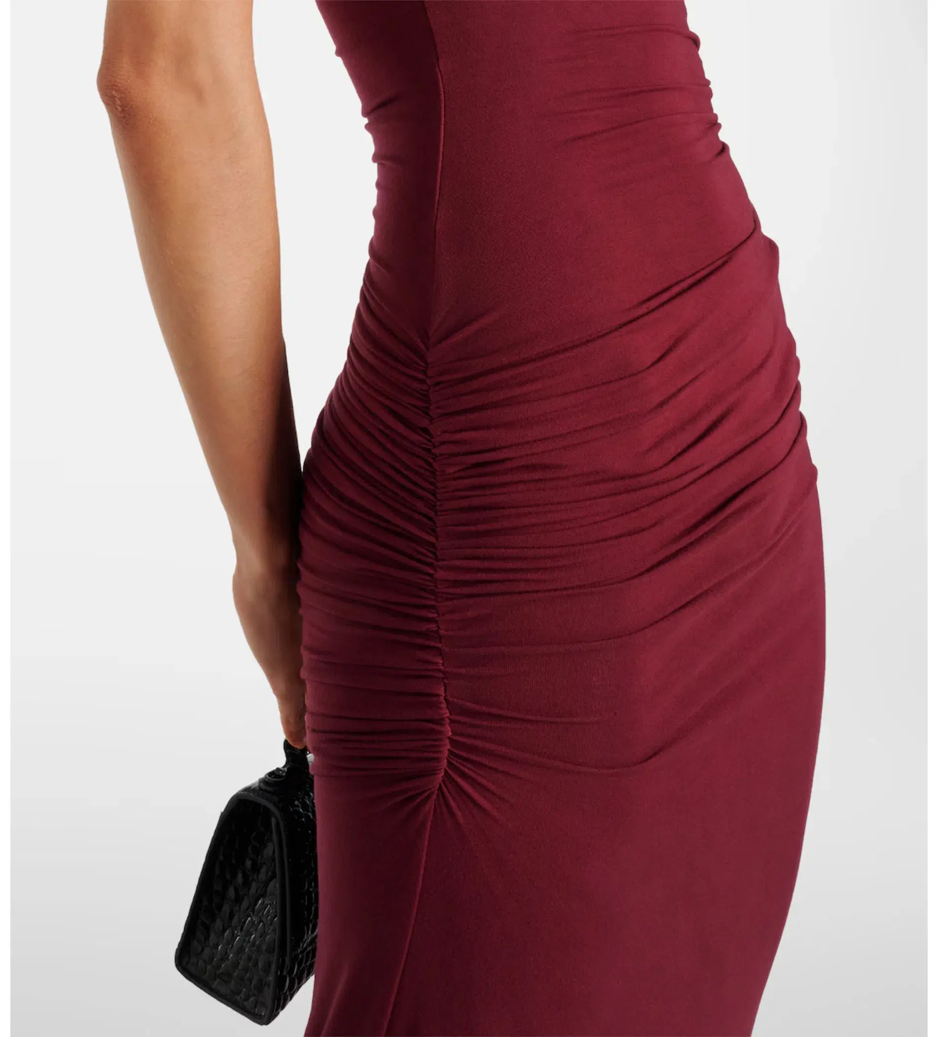 Entire Studios Pillar Ruched Gown in Red Size 6 - Image 4