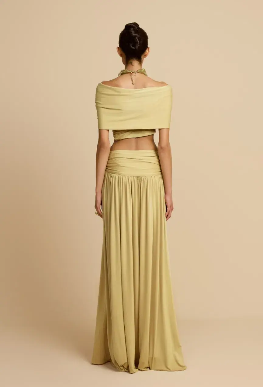 Arcina Ori Alessia Top and Skirt Yellow Size XS / AU 6 - Image 2