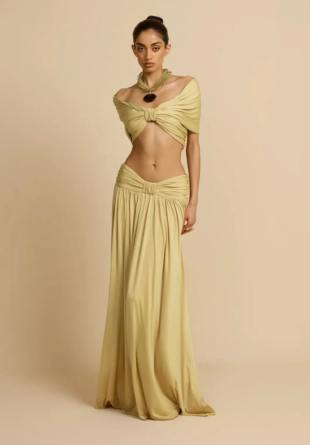 Arcina Ori Alessia Top and Skirt Yellow Size L / AU 12 - Image 1