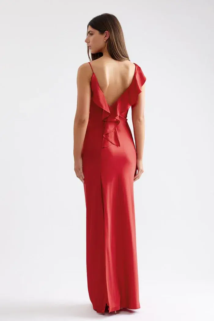 Lexi Diana Maxi Dress in Red Size 6 - Image 3