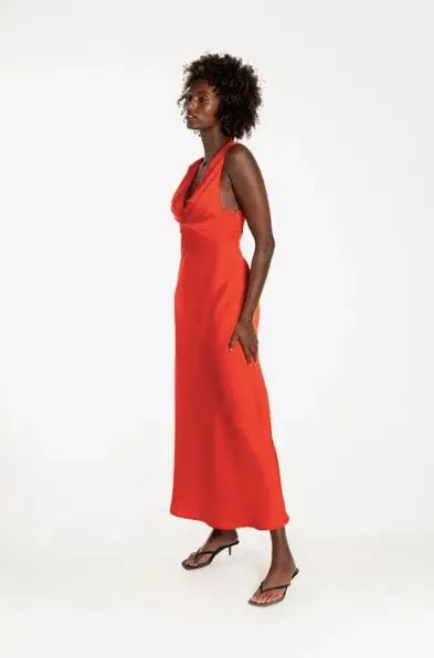 One Fell Swoop Clara MIdi Dress Pimento Size 8 - Image 3