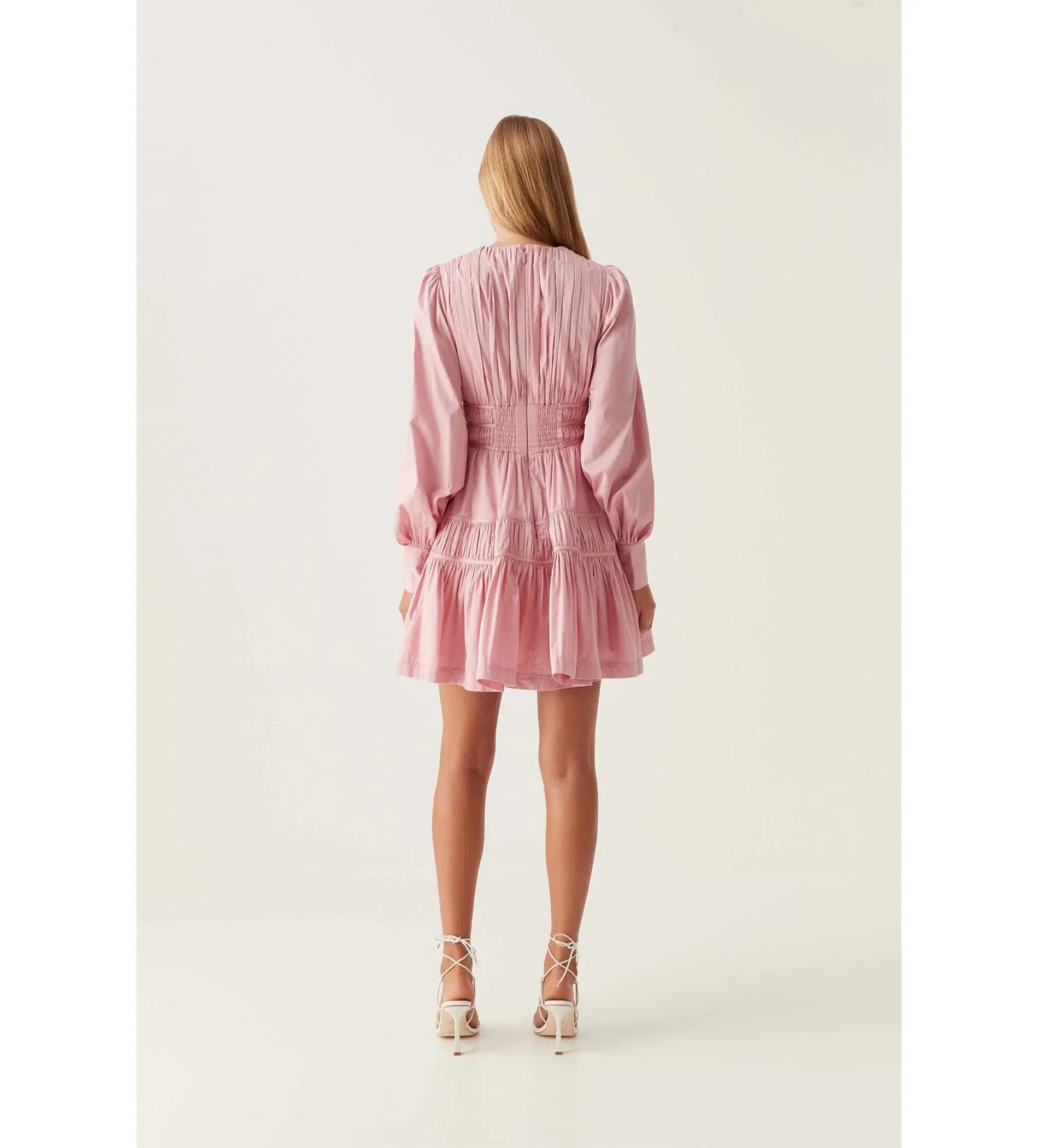 Aje Fallingwater Gathered Mini in Pink Size S / AU 8 - Image 3