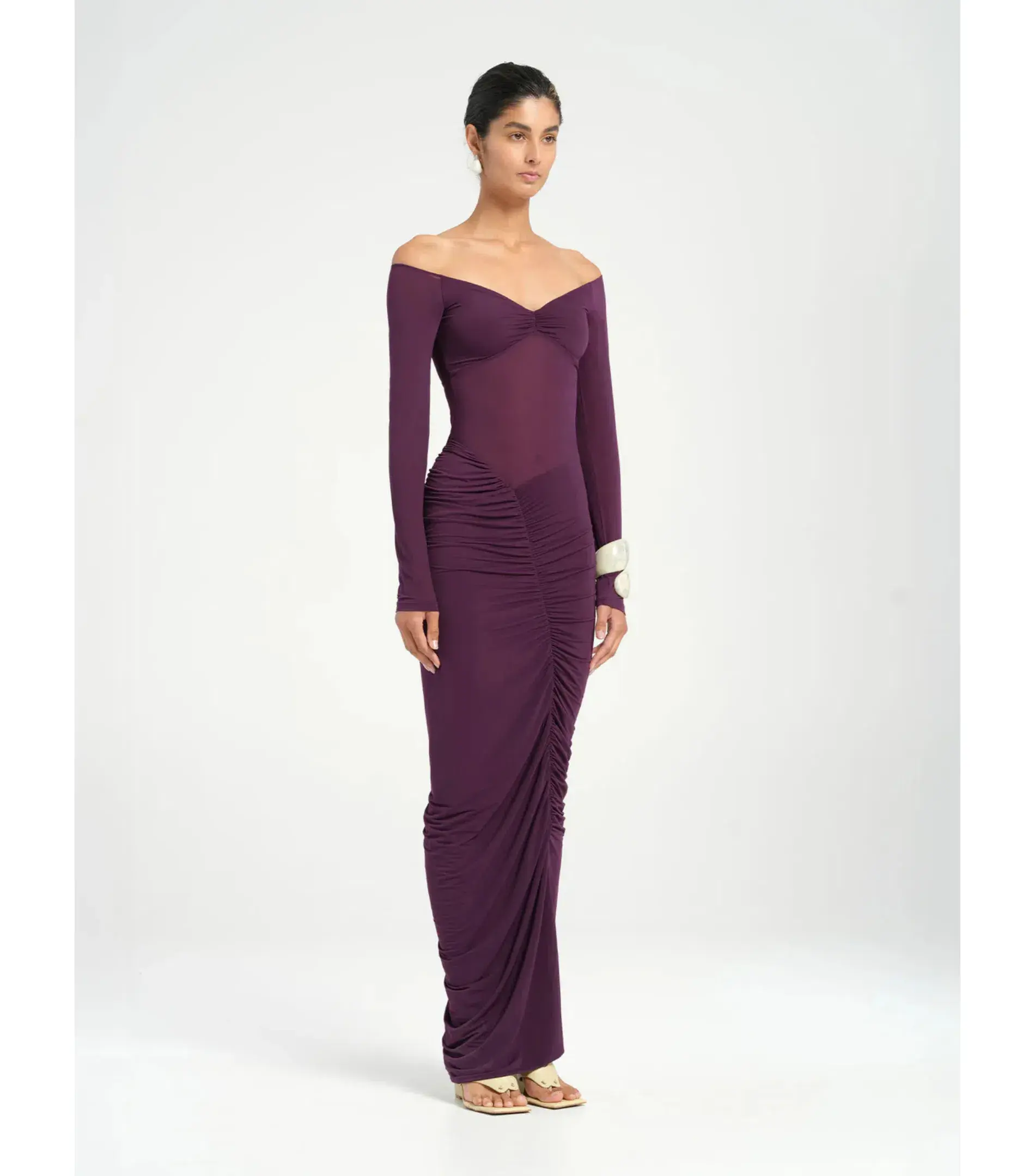 Benni Wilma Maxi Dress Deep Purple Size AU 10 - Image 2