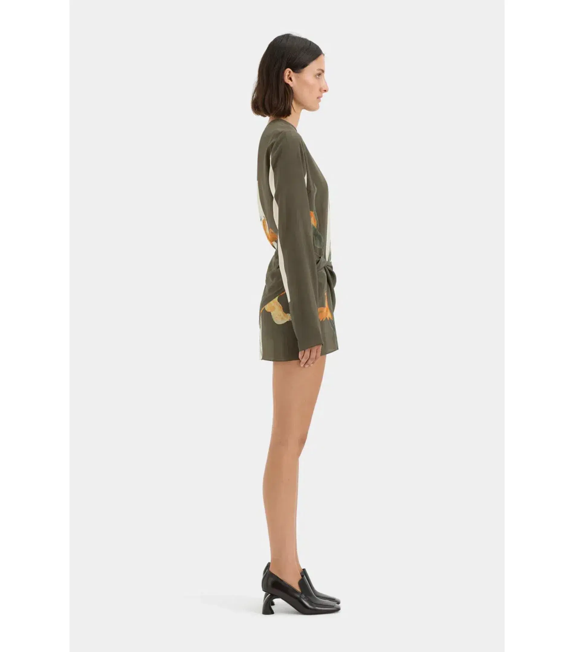 Sir the Label Constance Twist Mini Dress Iris Floral Size 2 / AU 10  - Image 3
