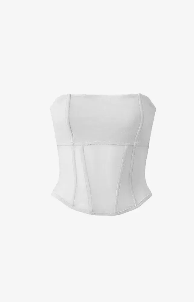 Viktoria Woods Rome Bustier White Size 1/aU 8  for rent on The Volte - main image