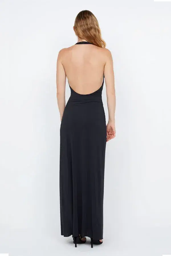 Bec And Bridge Tillie Drape Maxi Dress In Black Size 6  / XS - Image 4