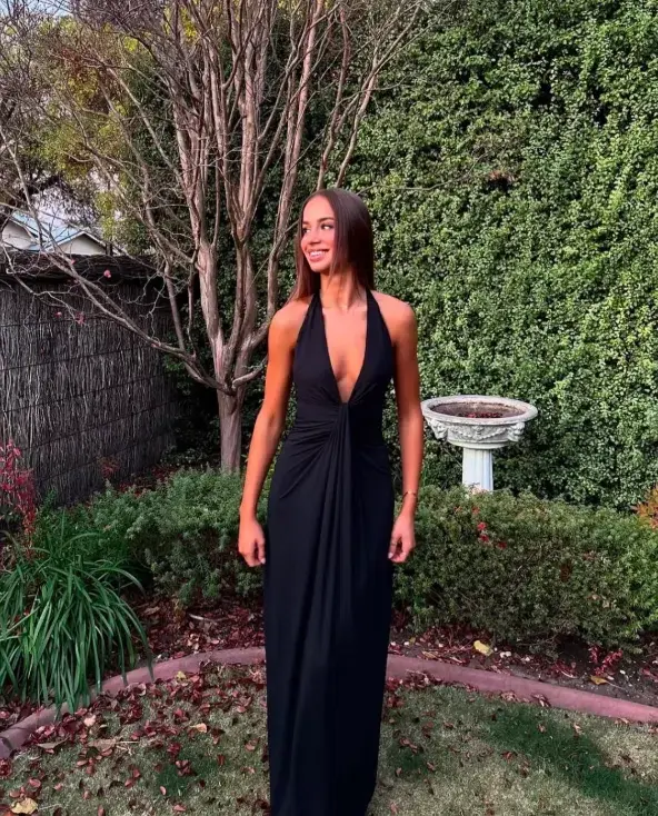 Bec And Bridge Tillie Drape Maxi Dress In Black Size 6  / XS - Image 1