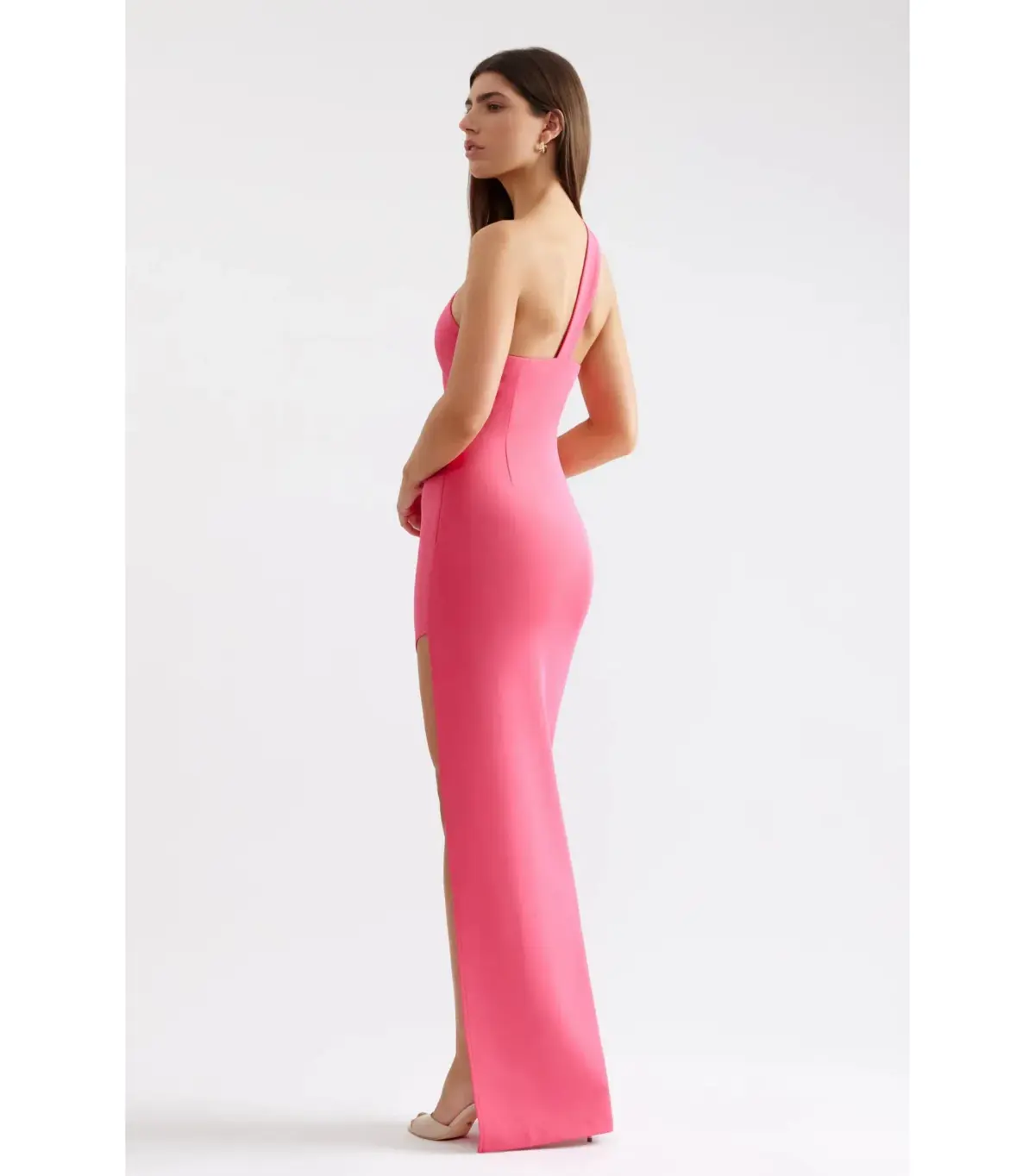 Lexi Natalie Maxi Dress Deep Pink Size AU 8 - Image 3