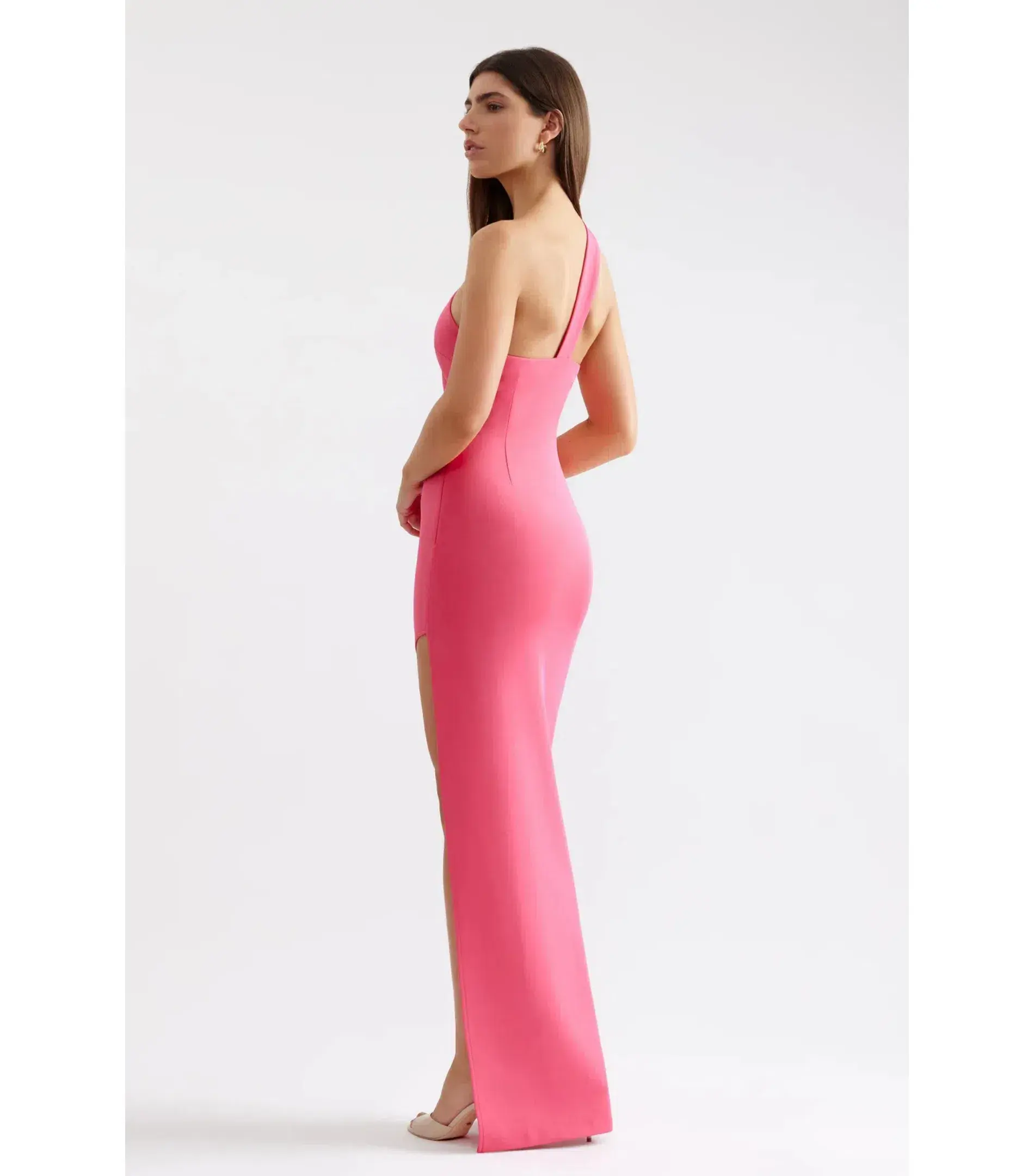 Lexi Natalie Maxi Dress Deep Pink Size AU 8 - Image 3
