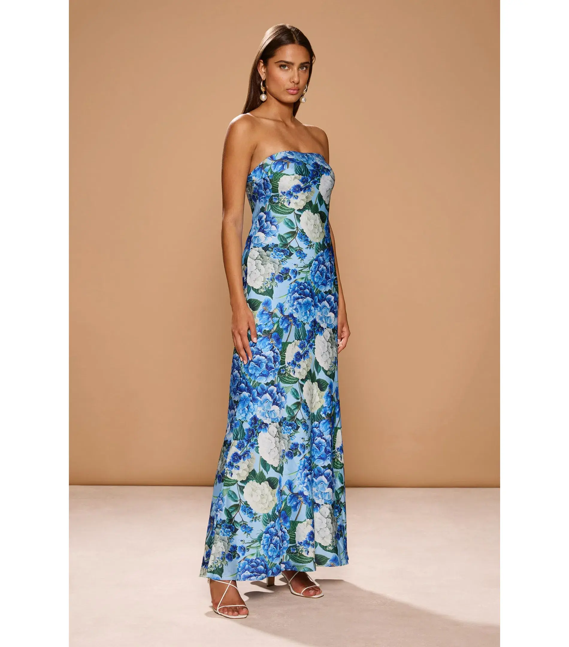 Sonya Moda Ela Maxi Dress Hydrangea Print Size AU 12  - Image 1