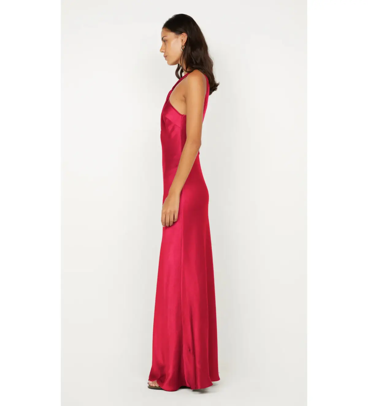 Bec and Bridge Elisia Twist Maxi Dress in Strawberry in Size S/AU 8 - Image 3
