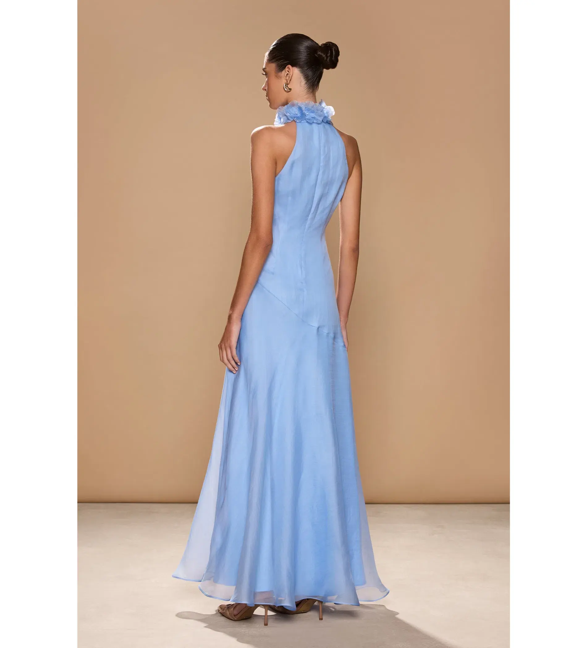 Sonya Moda Noelle Gown In Placid Blue Size 14 - Image 3