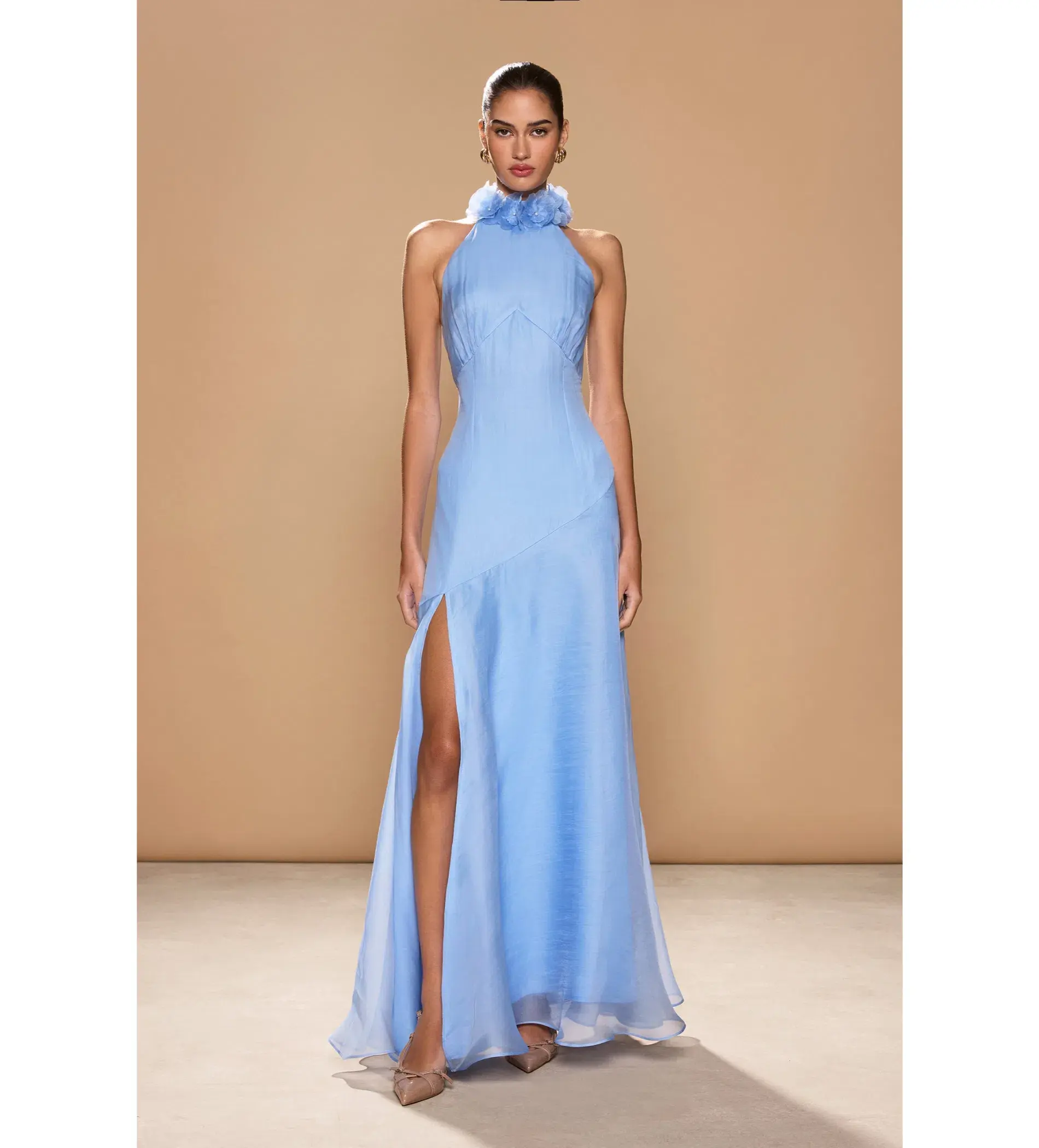 Sonya Moda Noelle Gown In Placid Blue Size 14 - Image 1