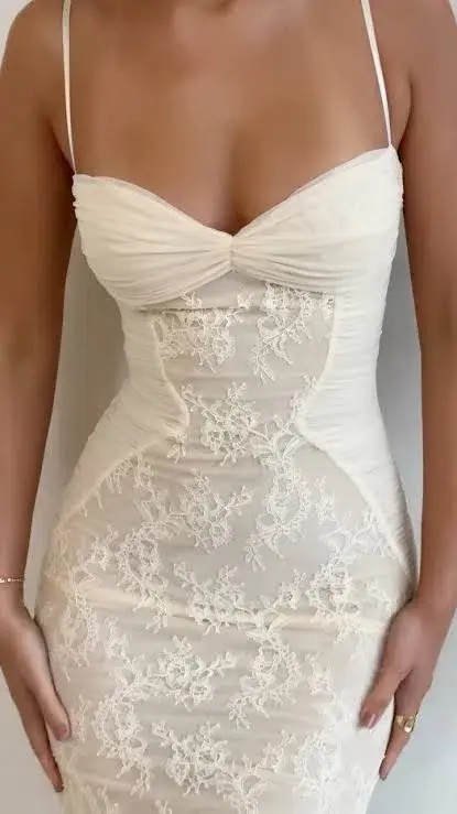 House of CB Felicia Maxi Dress Cream Size XS / AU 6 - Image 3