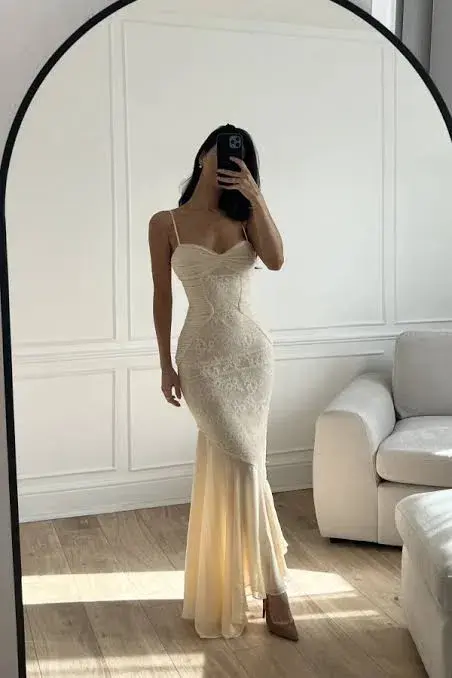 House of CB Felicia Maxi Dress Cream Size XS / AU 6 - Image 4