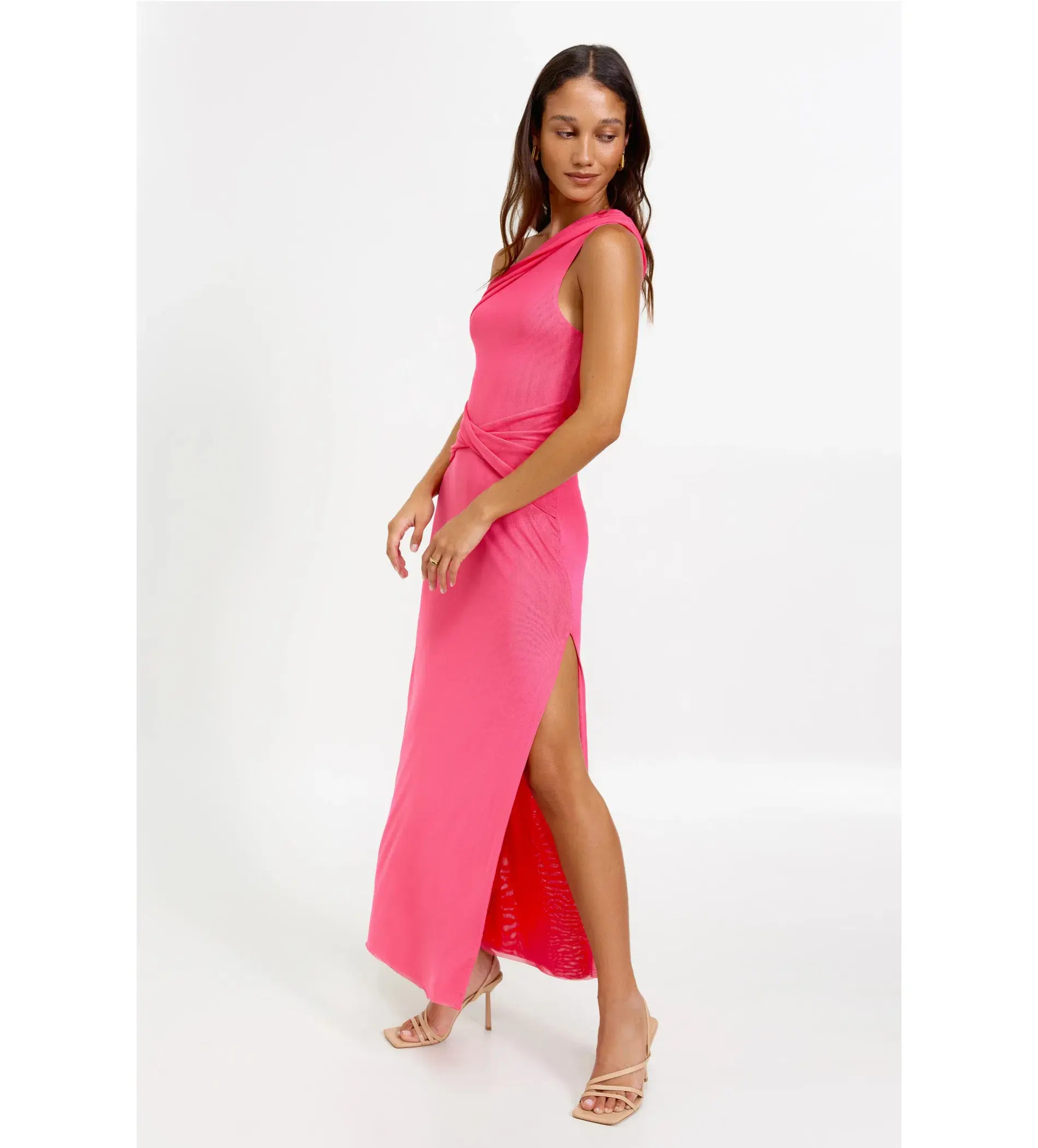 Lexi Lazaro Maxi Dress Pink Size AU 10 - Image 3