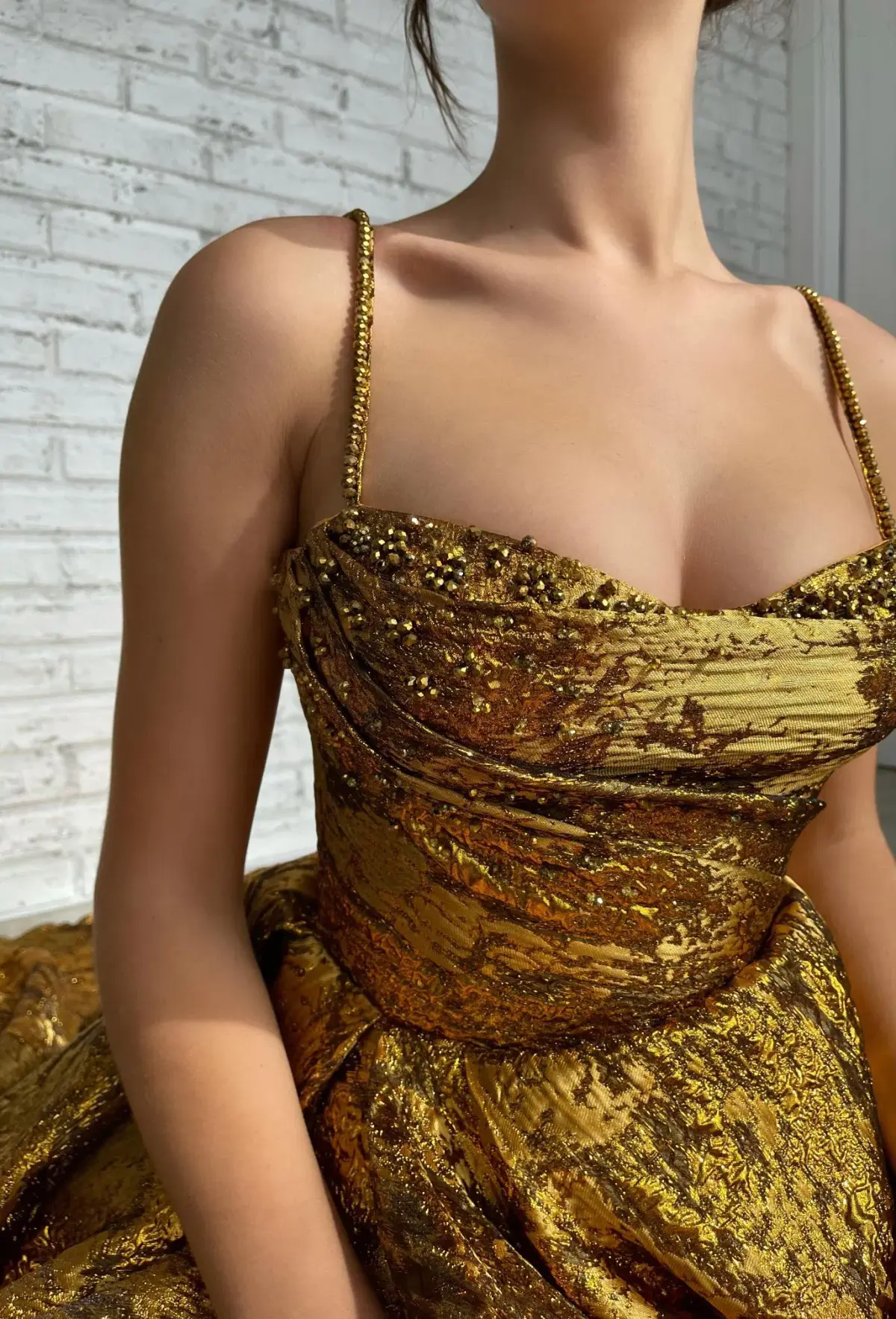 Teuta Matoshi Autumn Leaves Gown - Image 2