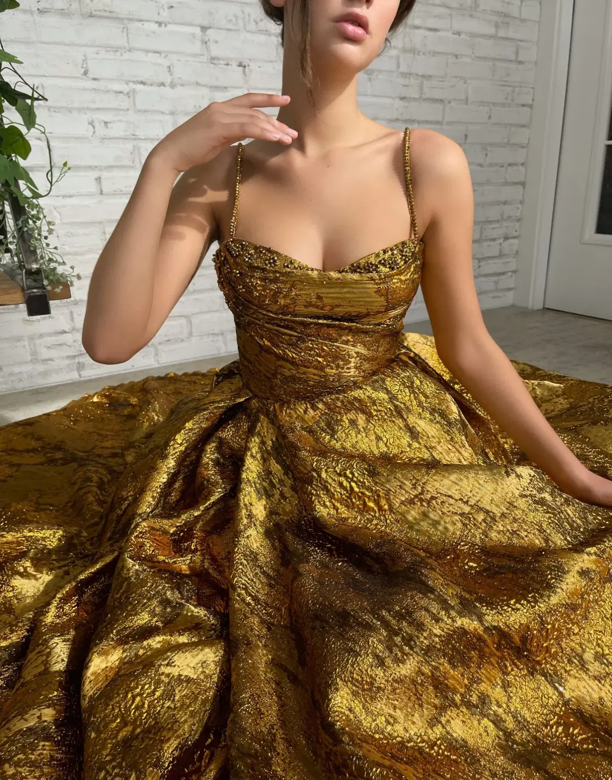 Teuta Matoshi Autumn Leaves Gown - Image 5