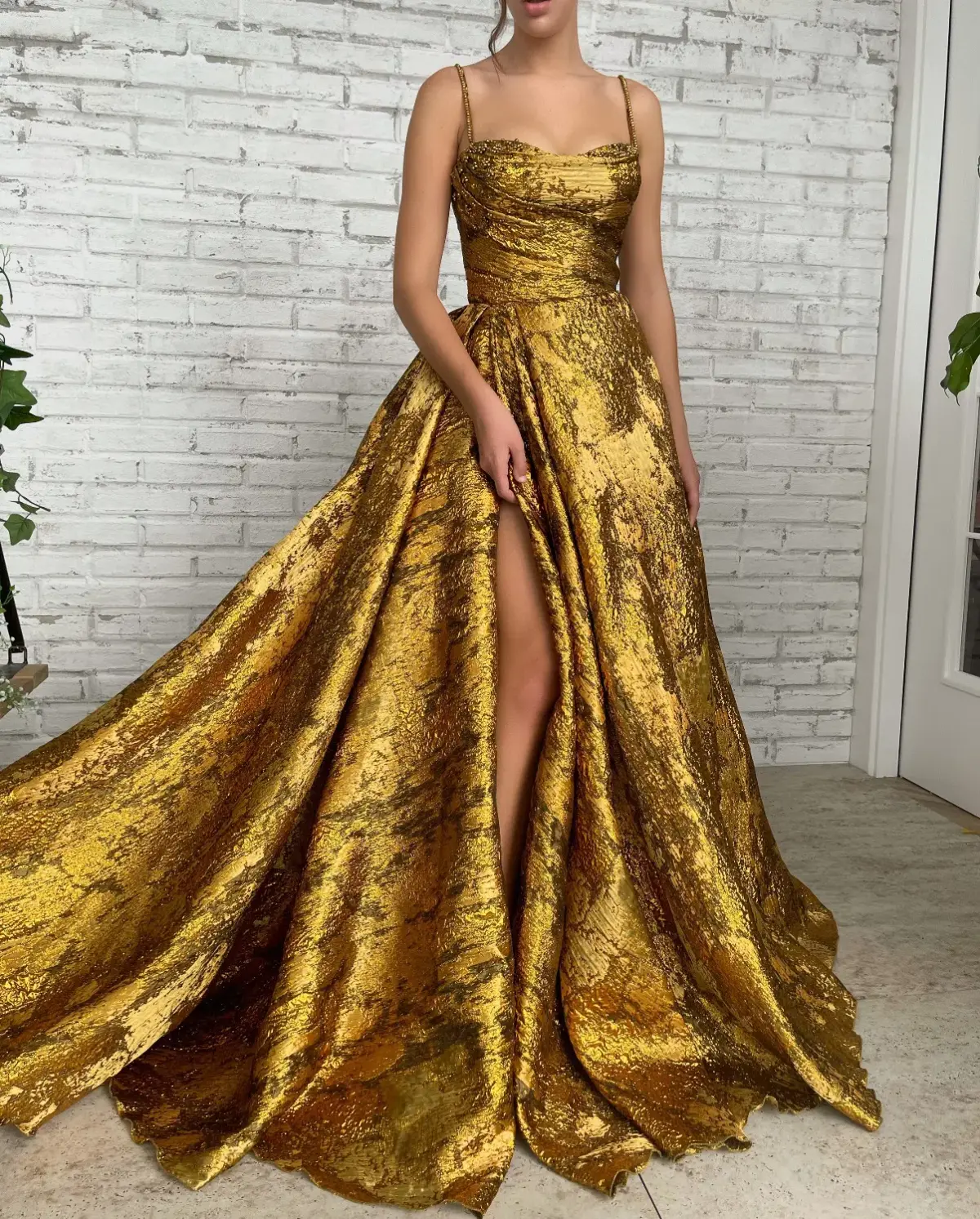Teuta Matoshi Autumn Leaves Gown - Image 1