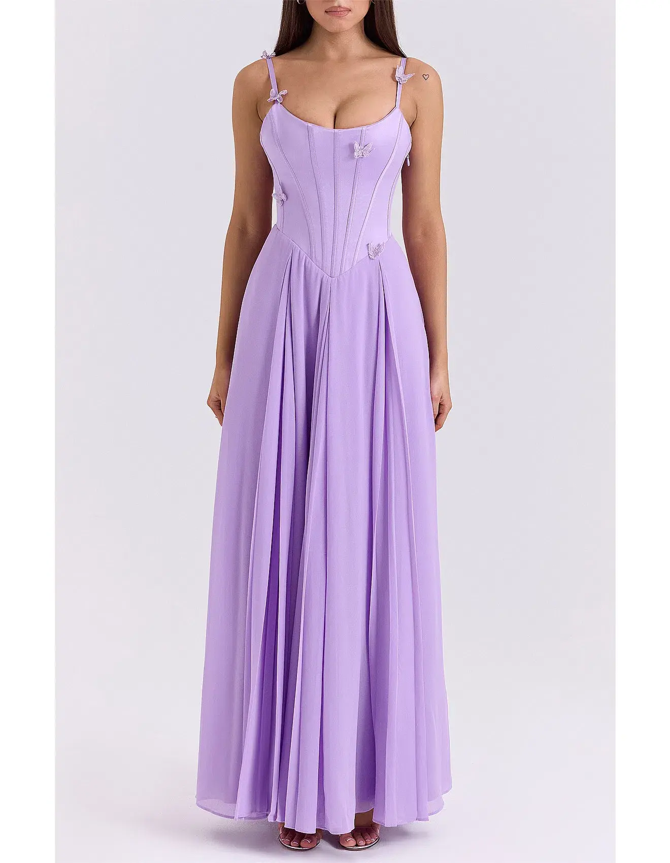 House of CB Pascha butterfly Corset Maxi Dress in Orchid Size 8/S - Image 1