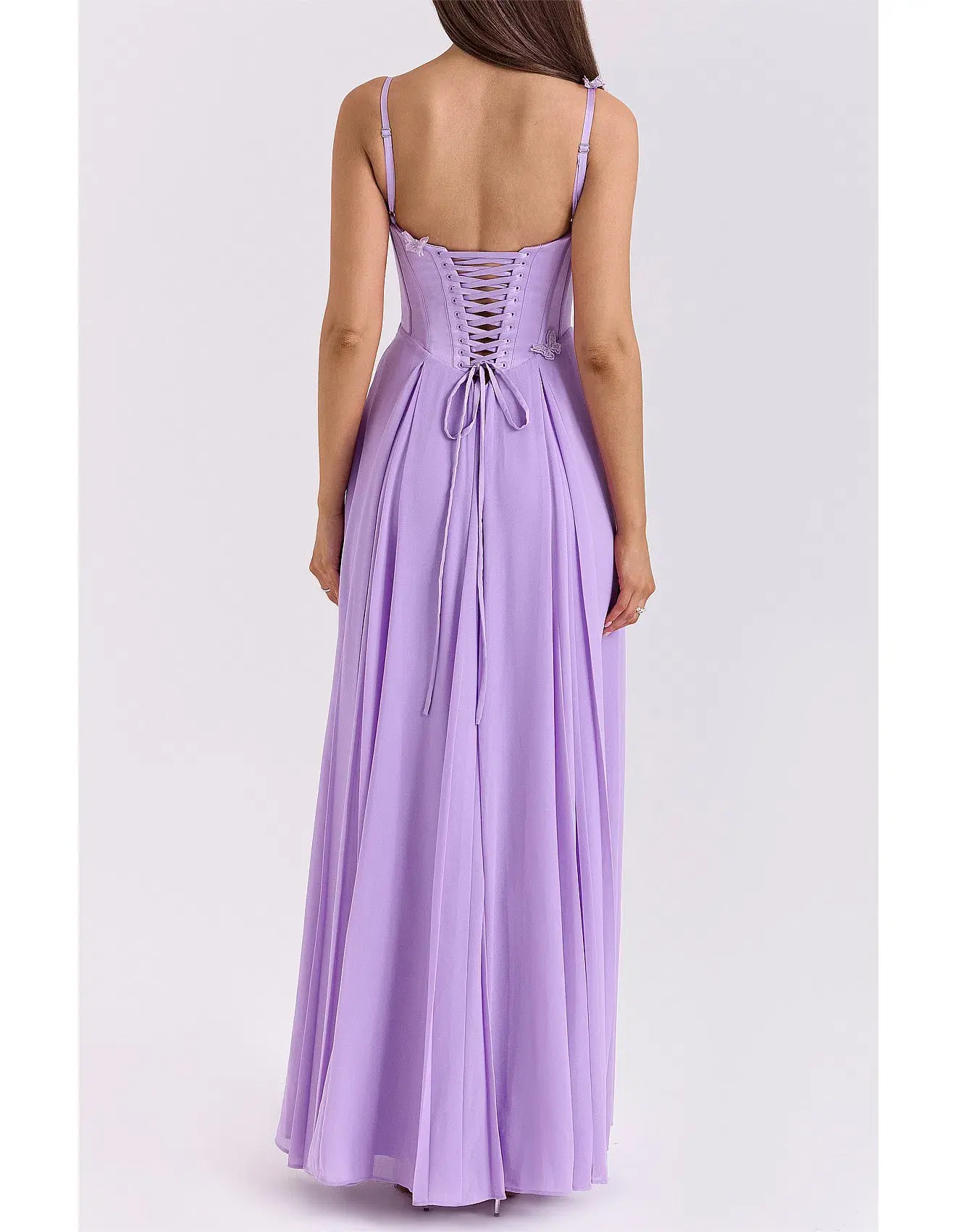 House of CB Pascha butterfly Corset Maxi Dress in Orchid Size 8/S - Image 3