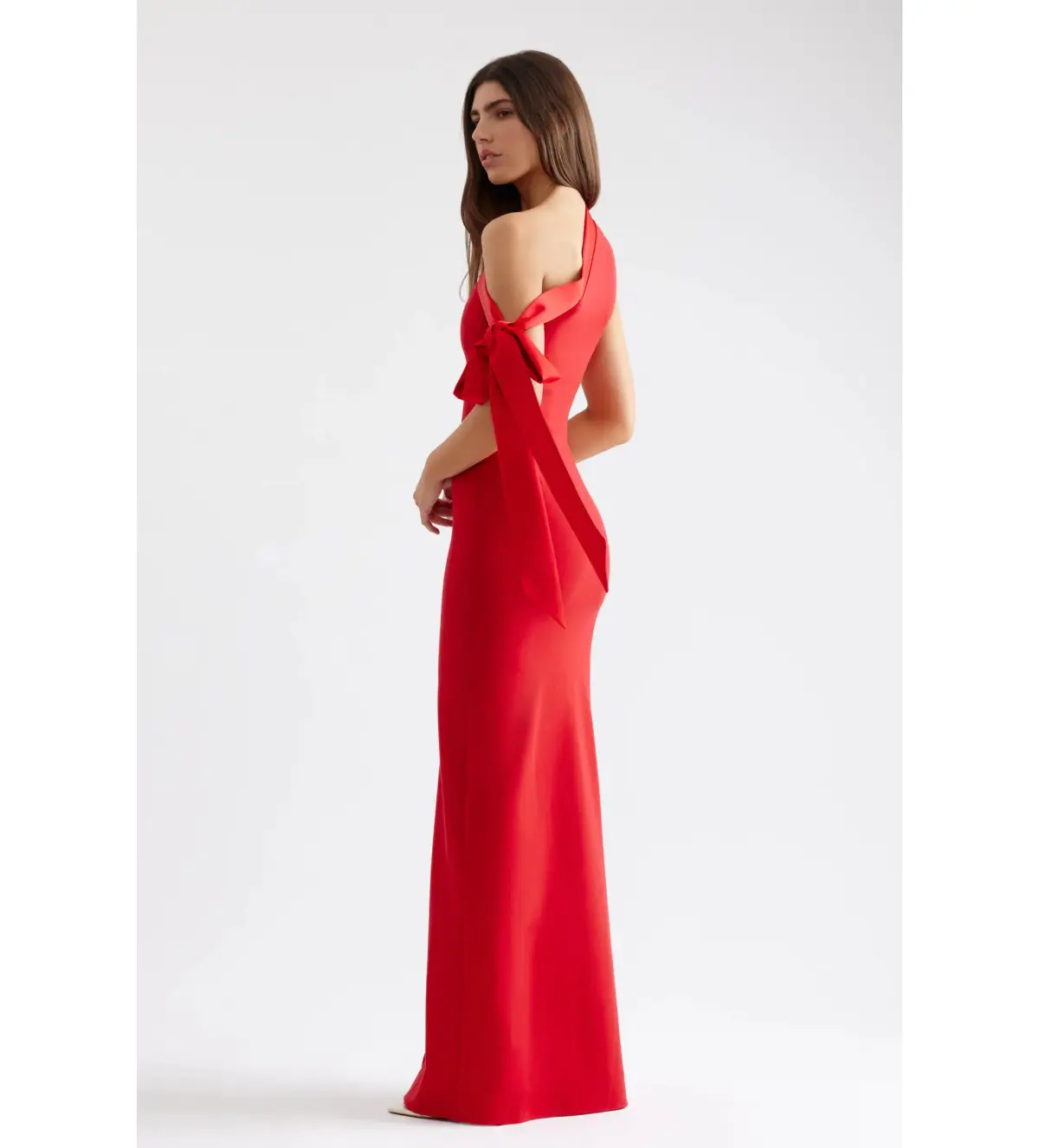 Lexi Sidney Maxi Dress Deep Red Size AU 8 - Image 5