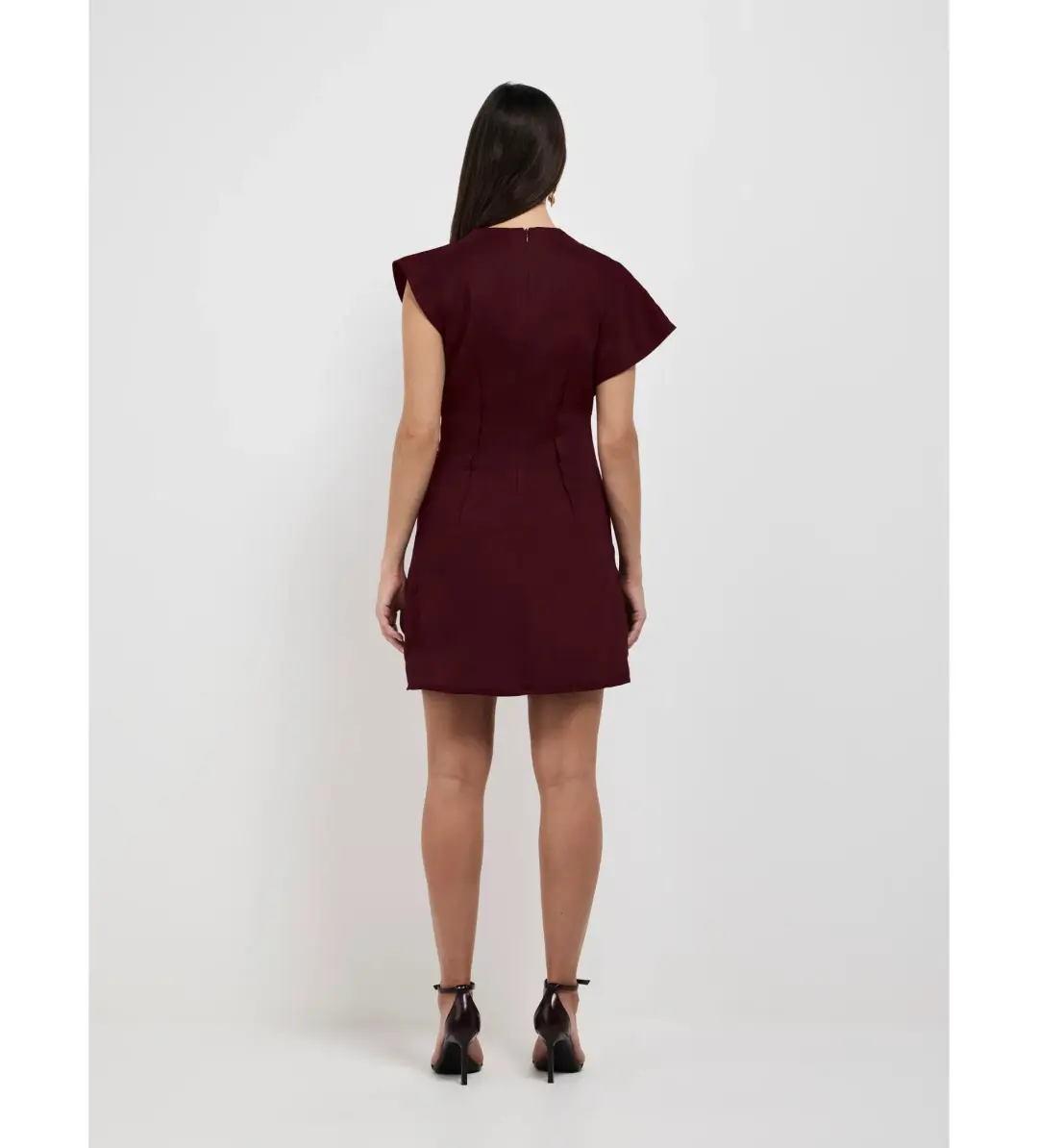 Sheike Paris Nights Mini Dress Burgundy Size AU 18 for rent on The Volte - main image