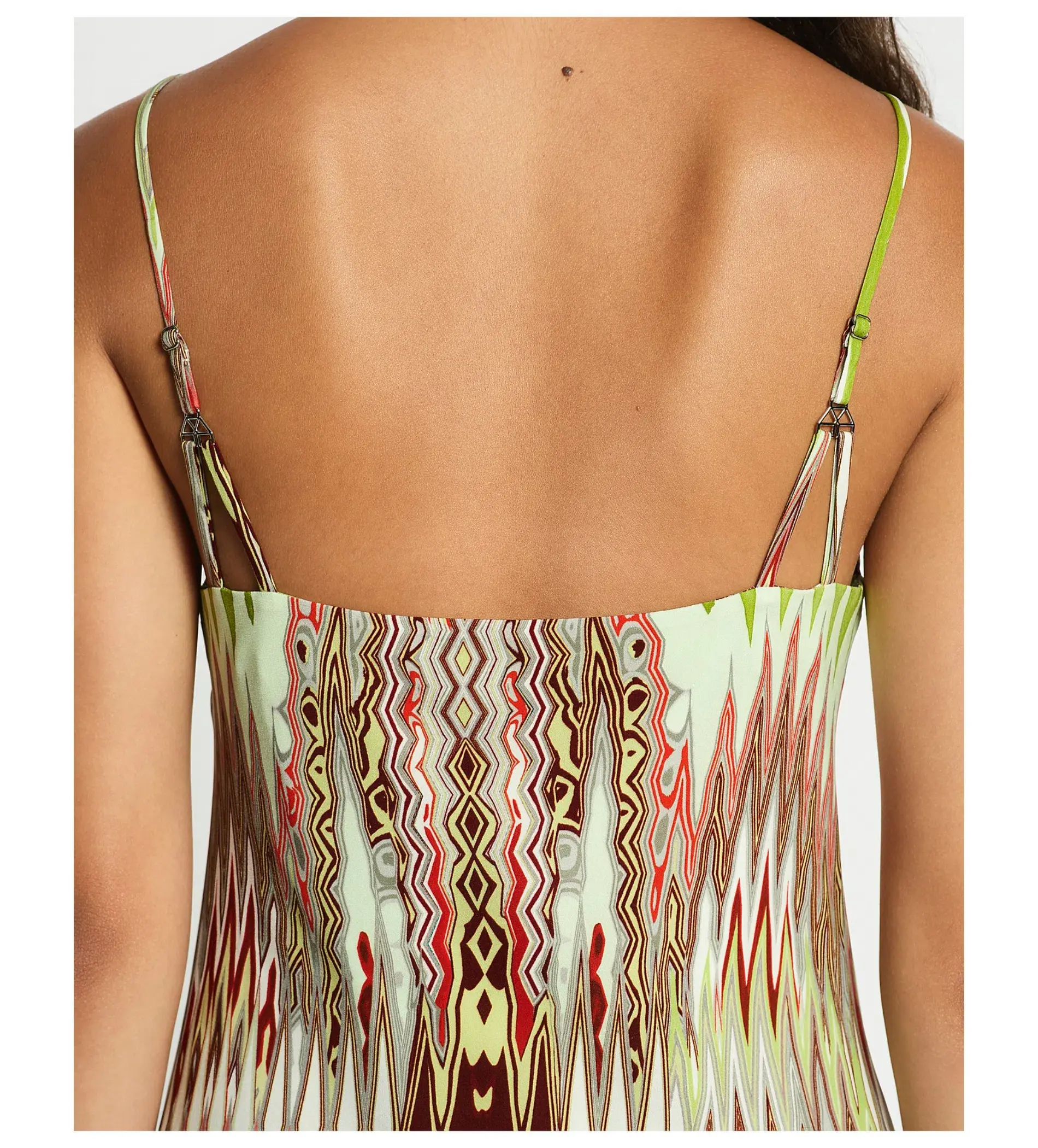 Sass & Bide Phoenix Asymmetric Hem Midi Dress Multi Print Size 6 - Image 4