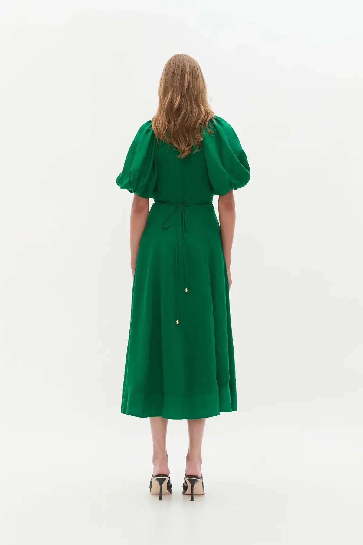 Aje Alma Midi Dress Green Sapphire Size 12  - Image 7