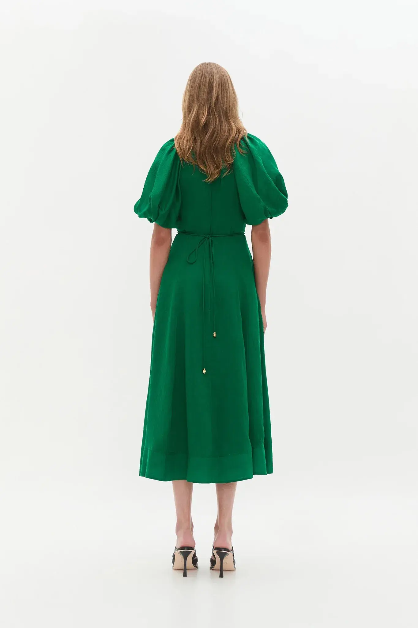 Aje Alma Midi Dress Green Sapphire Size 12  - Image 7