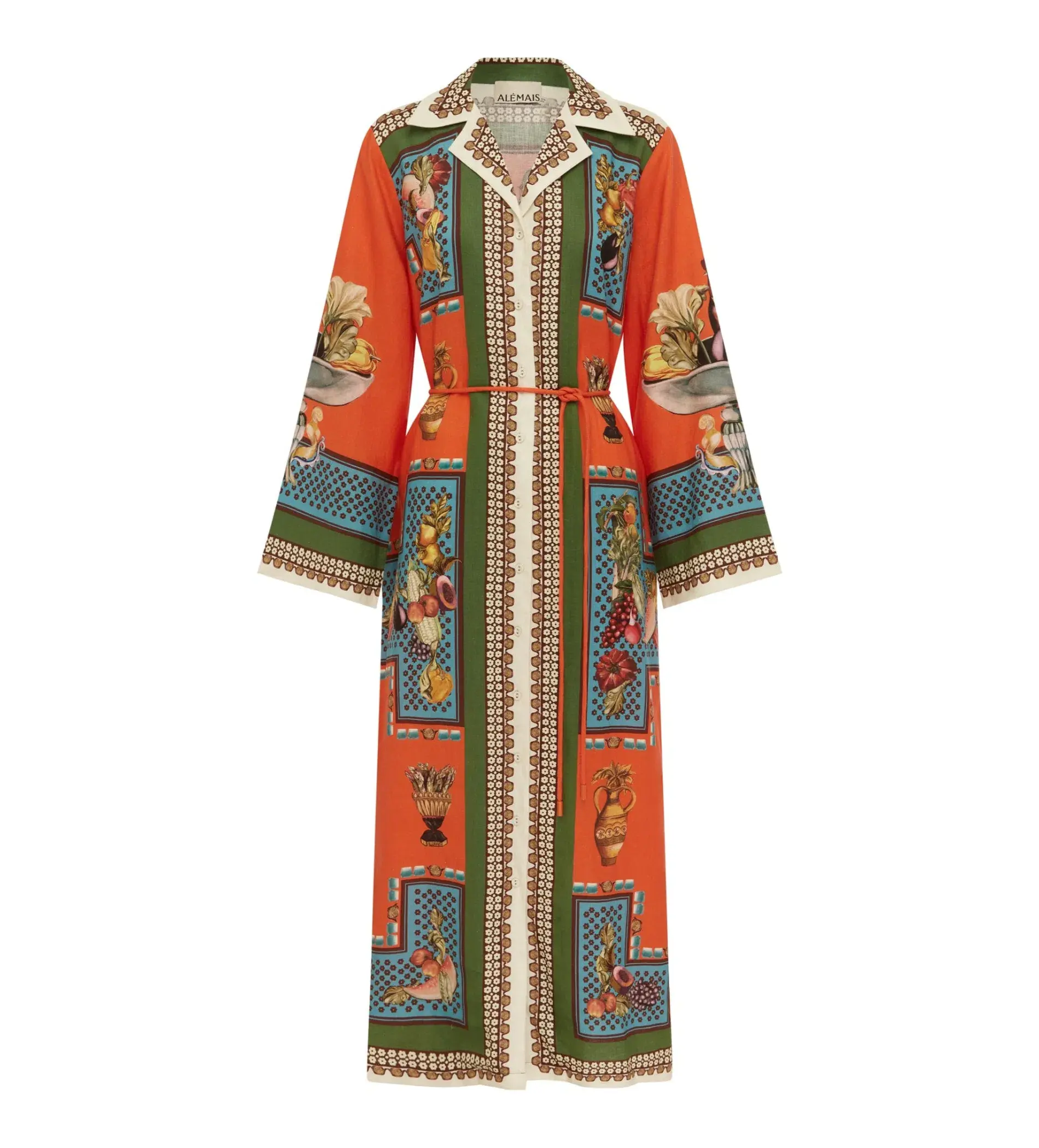 Alemais Rocco Midi Shirtdress Multi Print Size 12/L - Image 5