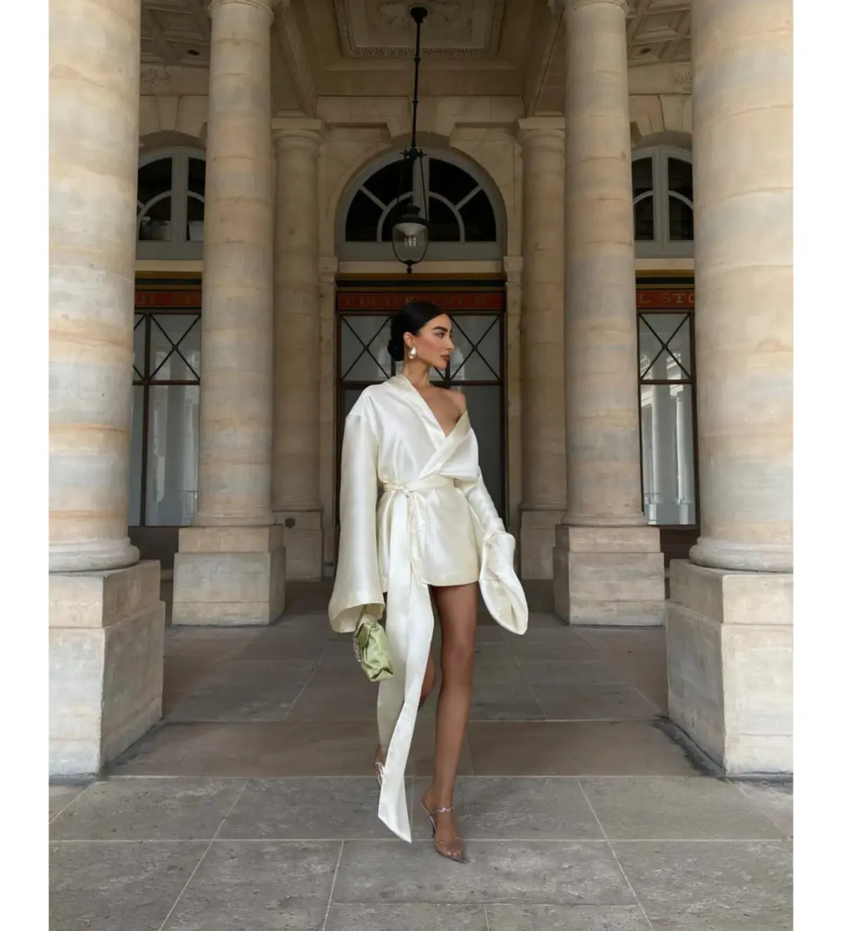 Khirzad Femme Rio Nina Robe Short Ivory Size S AU 8 - Image 5