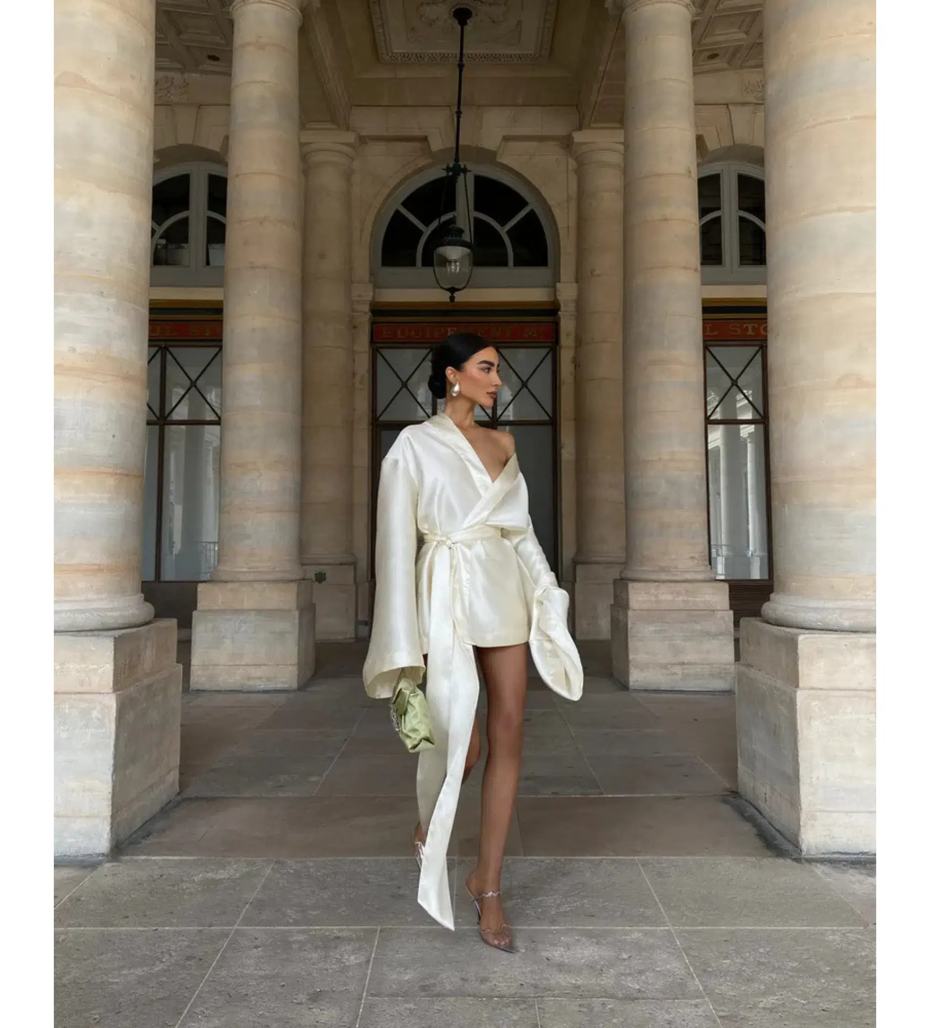 Khirzad Femme Rio Nina Robe Short Ivory Size S AU 8 - Image 5