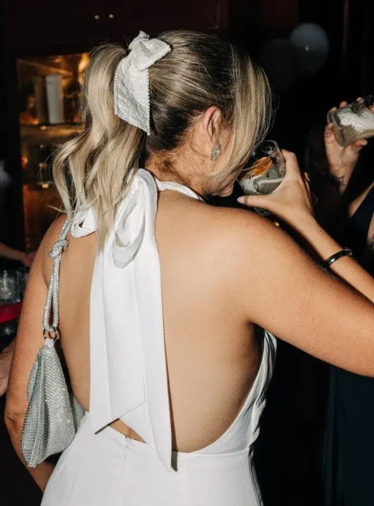 Odd Muse Ultimate Halter Mini White Dress Size AU 6 - Image 2